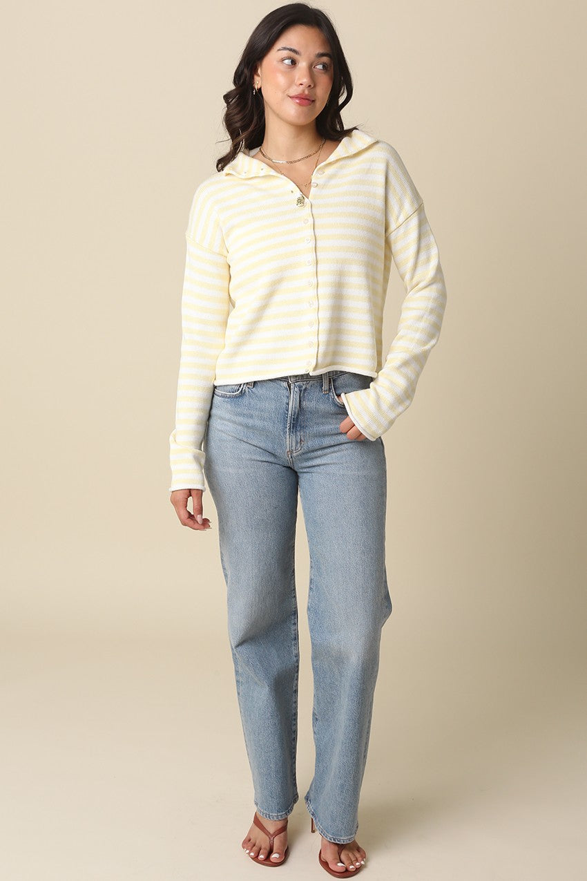 Elina Stripe Knit Top