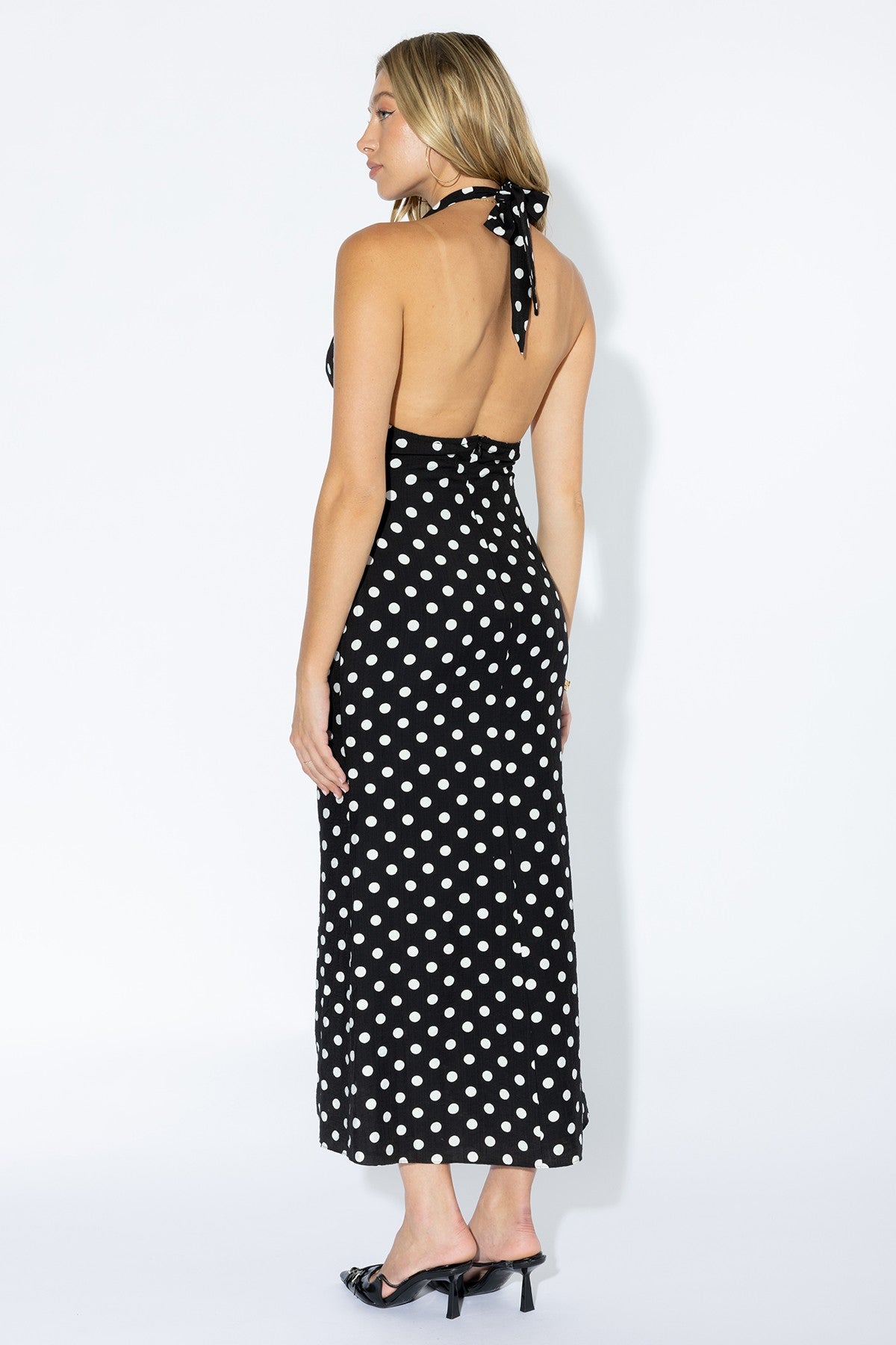 The Flirty Dot Maxi Dress