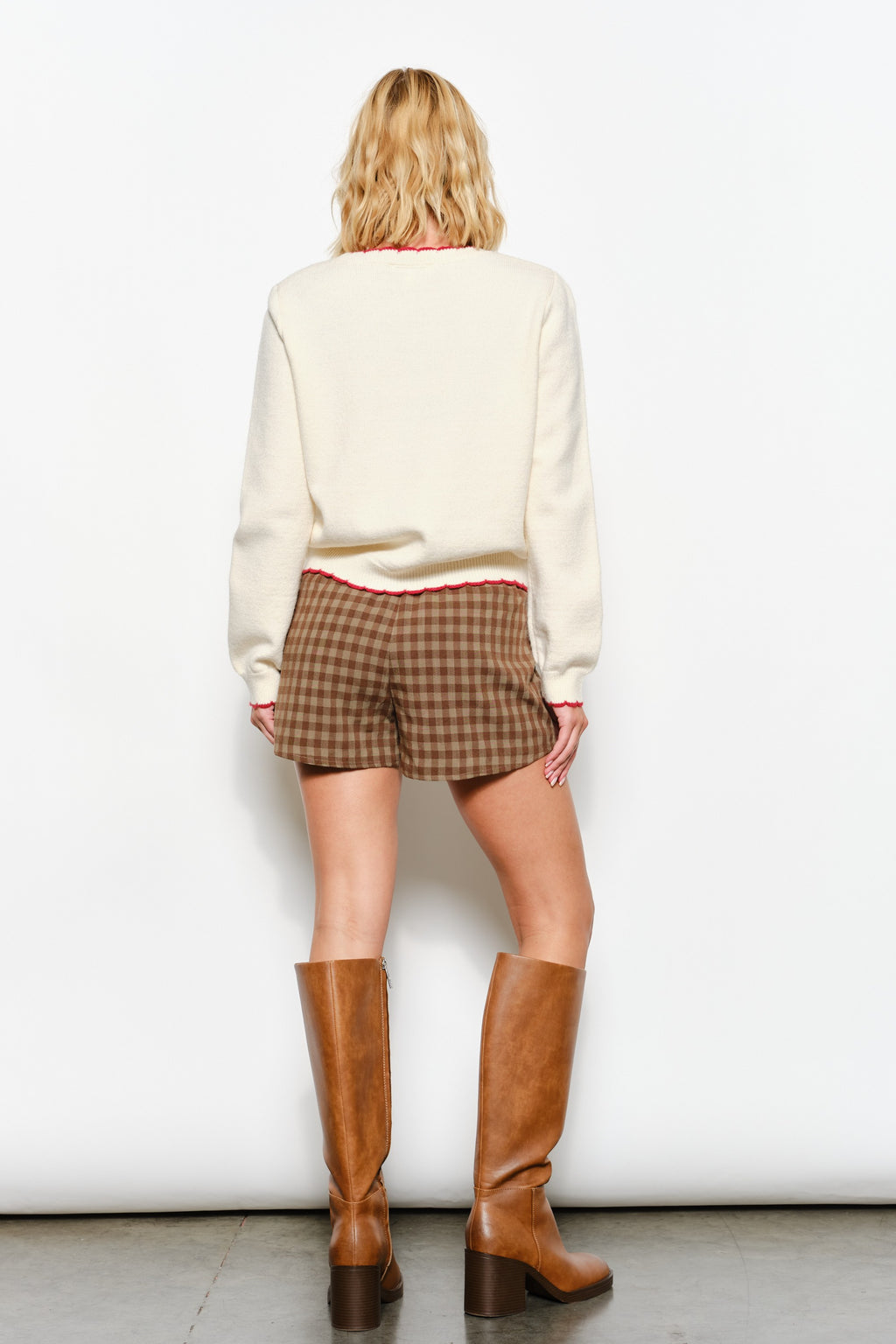 Carly Chili Print Sweater