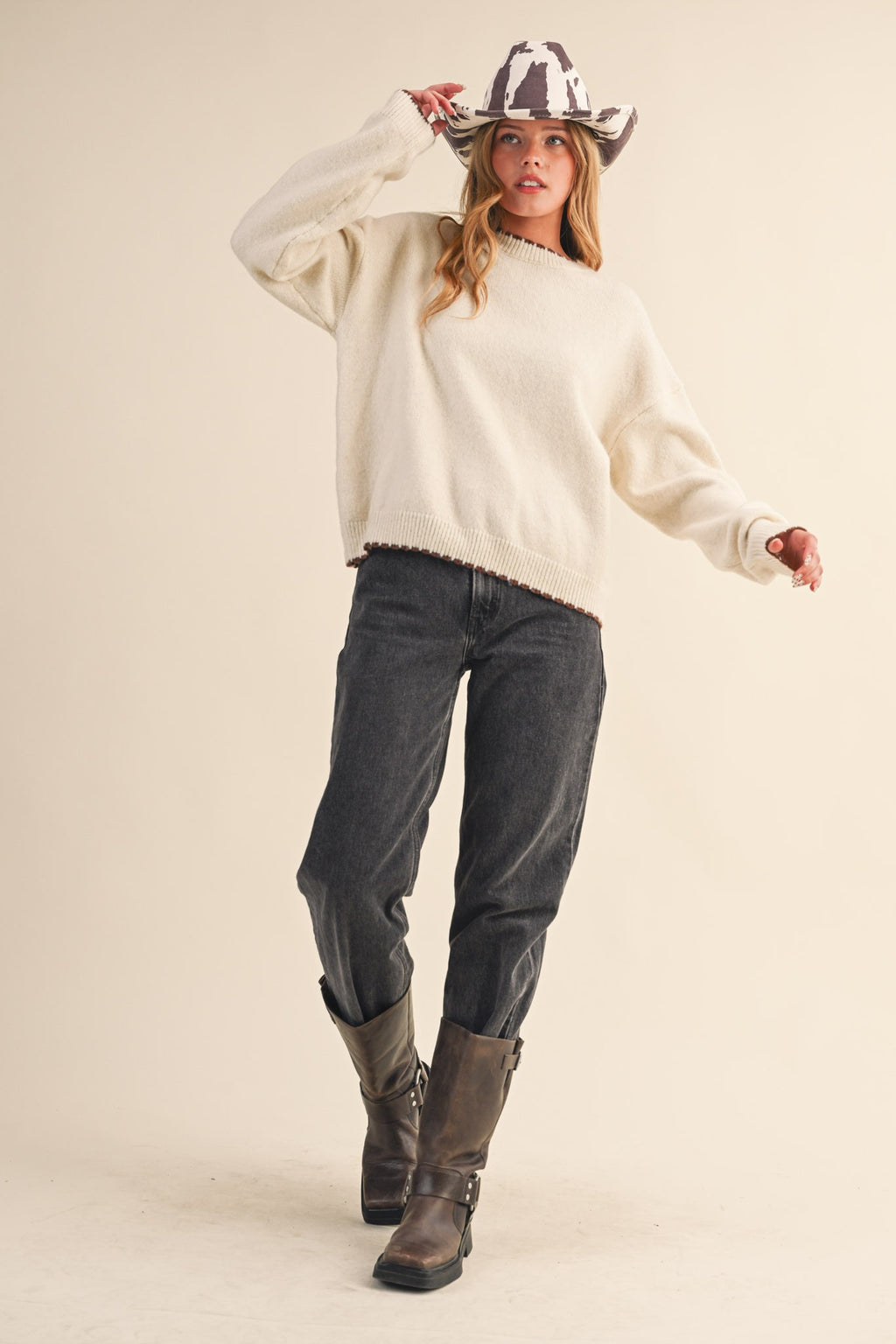 Ivory Wave Sweater