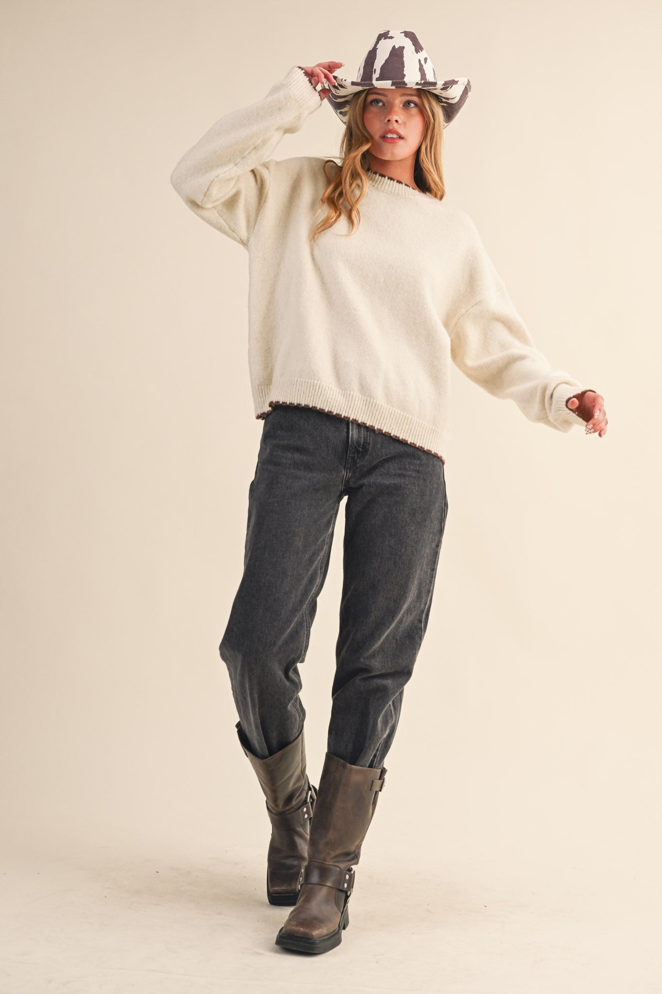 Ivory Wave Sweater