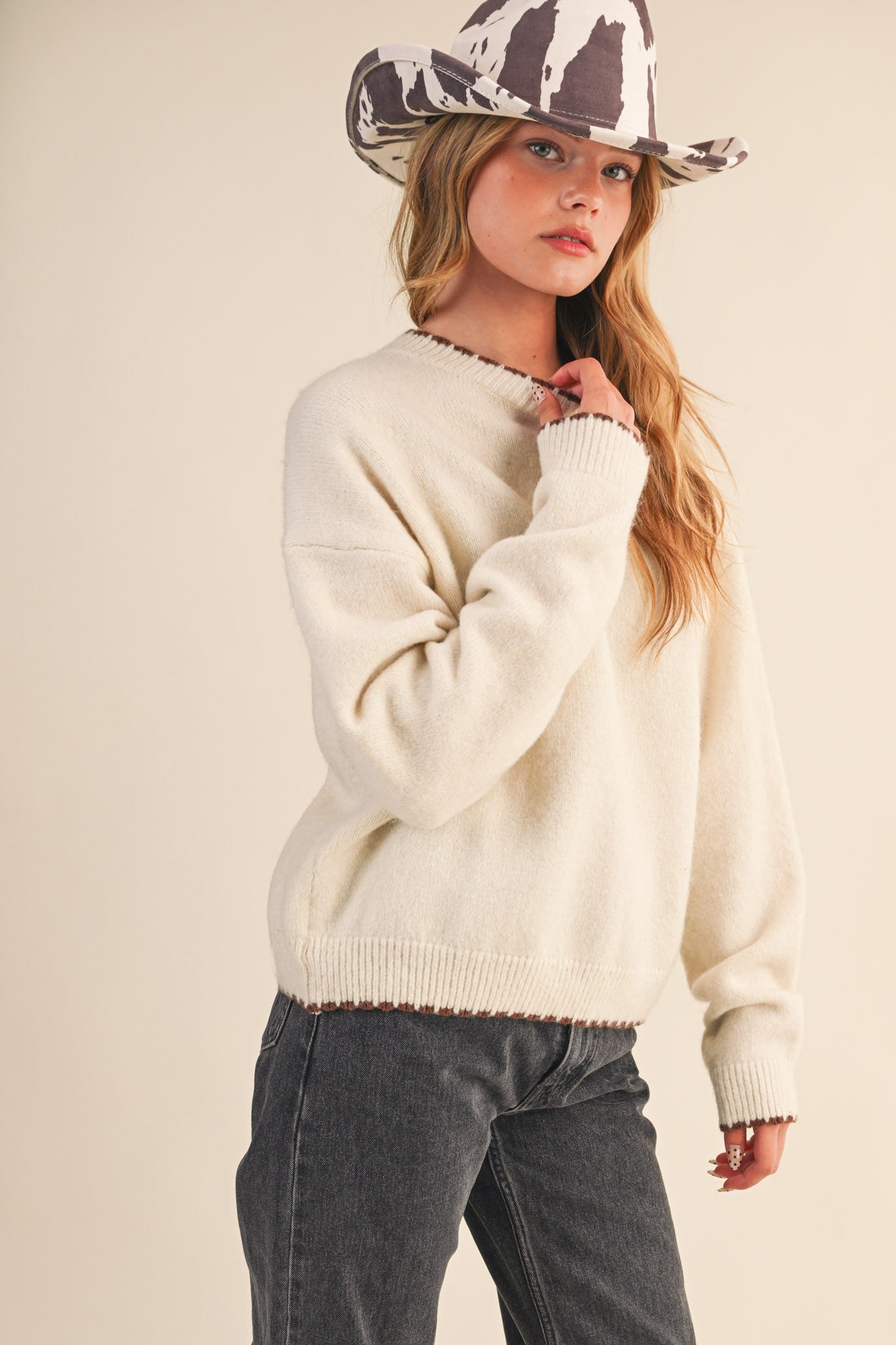Ivory Wave Sweater
