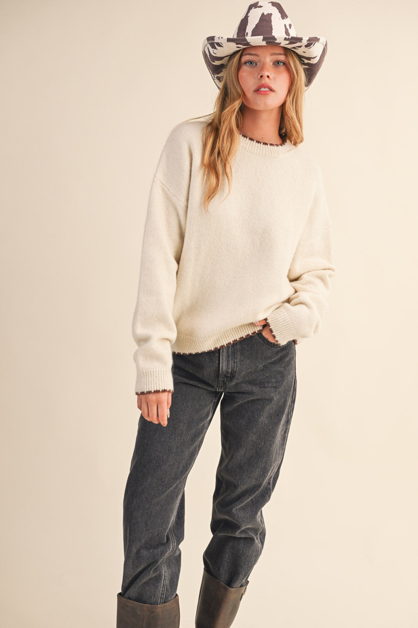 Ivory Wave Sweater