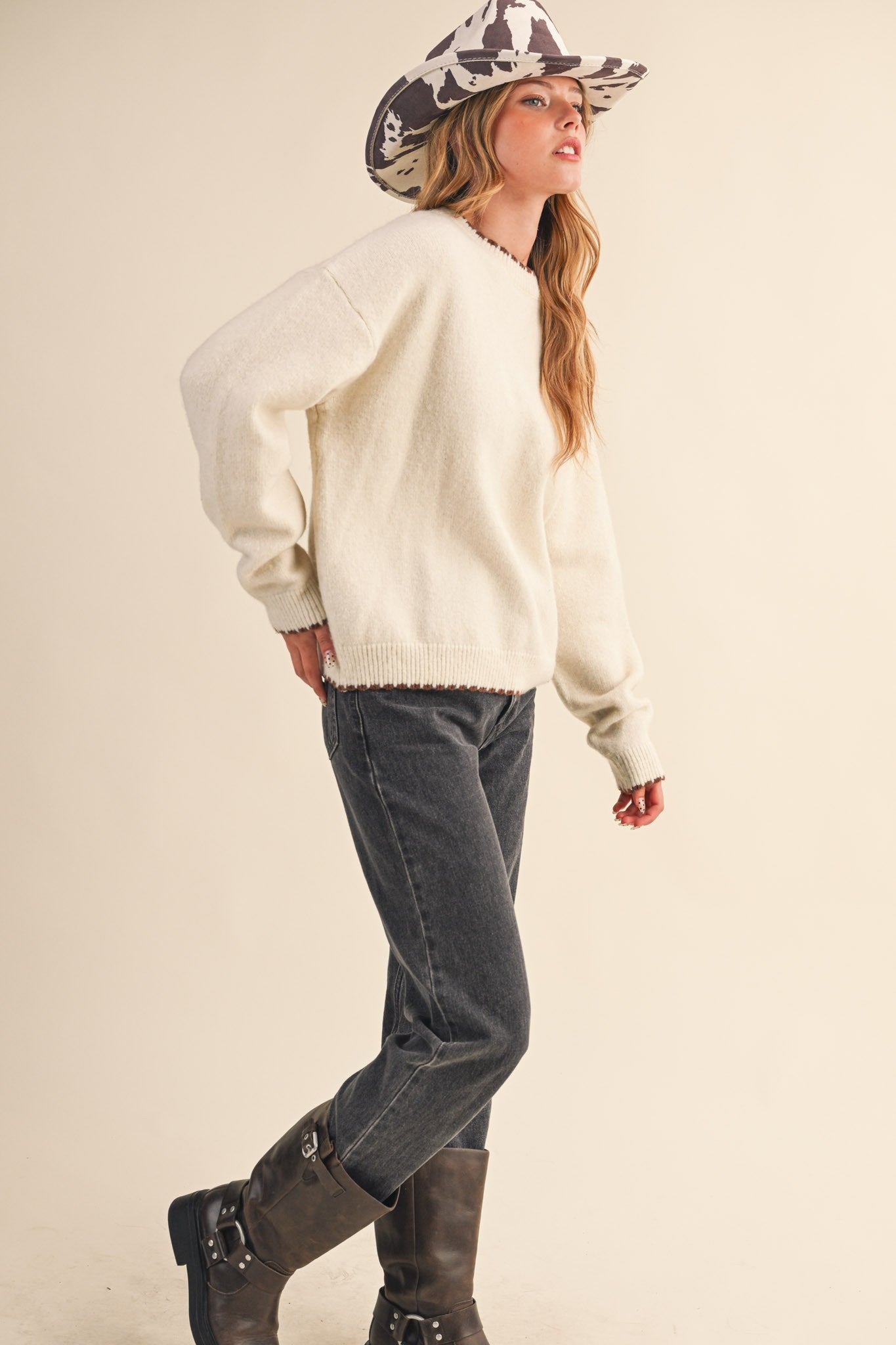 Ivory Wave Sweater