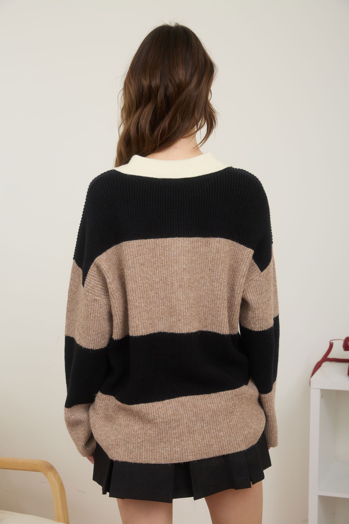 The Westerburg Stripe Polo Sweater