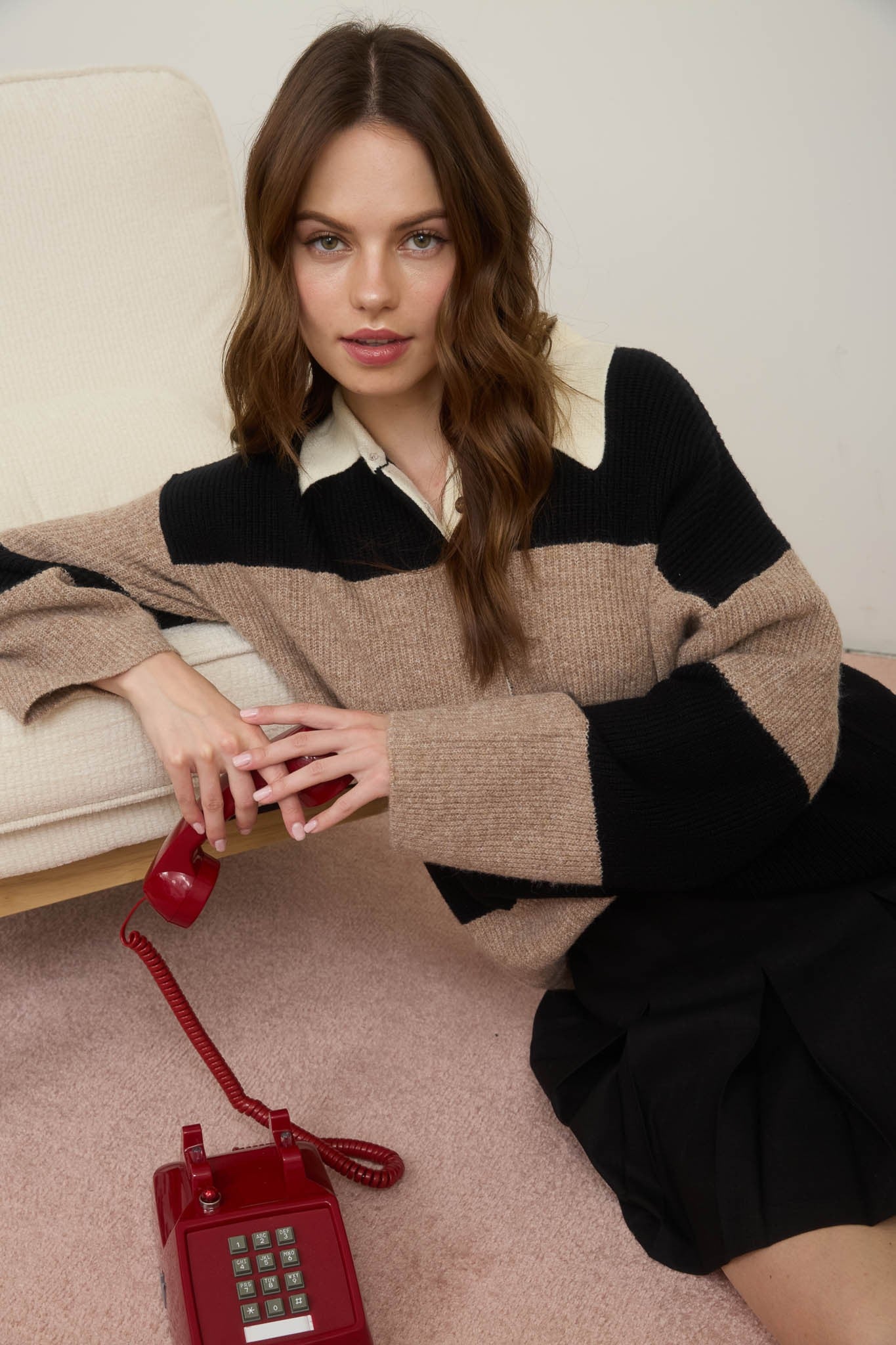 The Westerburg Stripe Polo Sweater