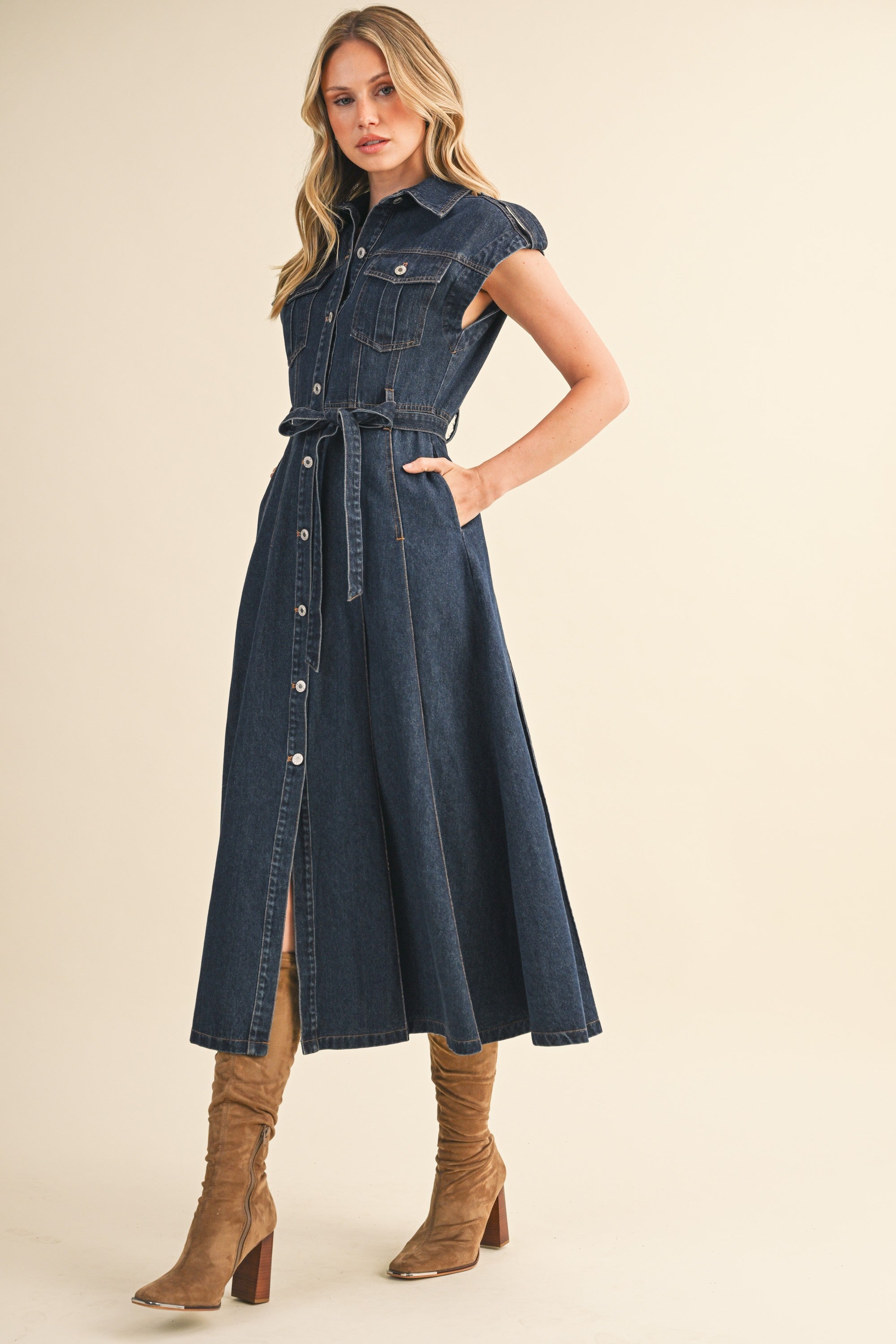 Bluebird Denim Midi Dress