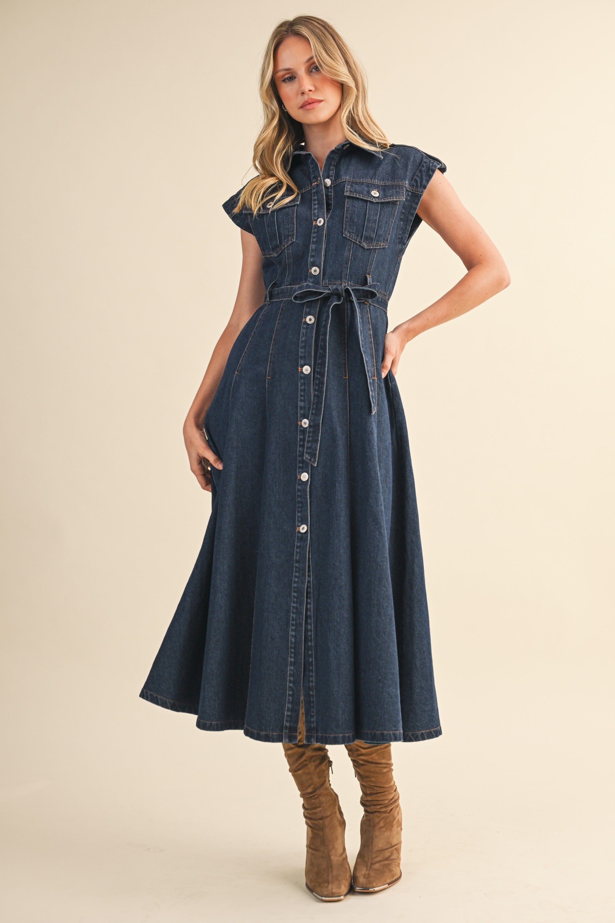 Bluebird Denim Midi Dress
