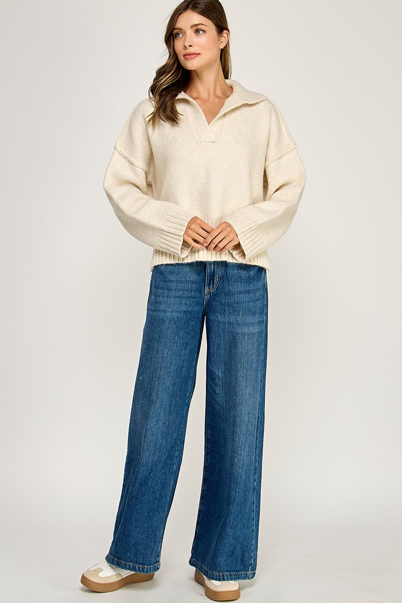 Regal Touch Polo Sweater