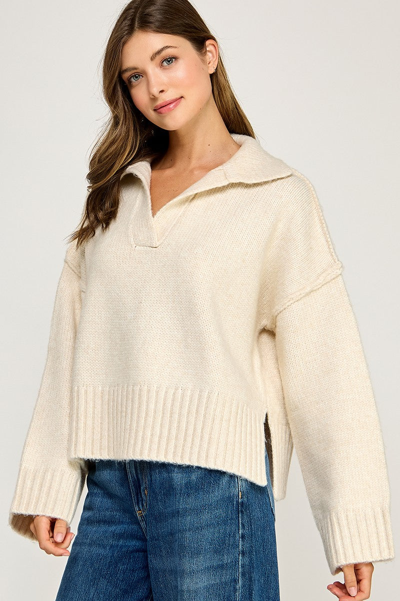 Regal Touch Polo Sweater