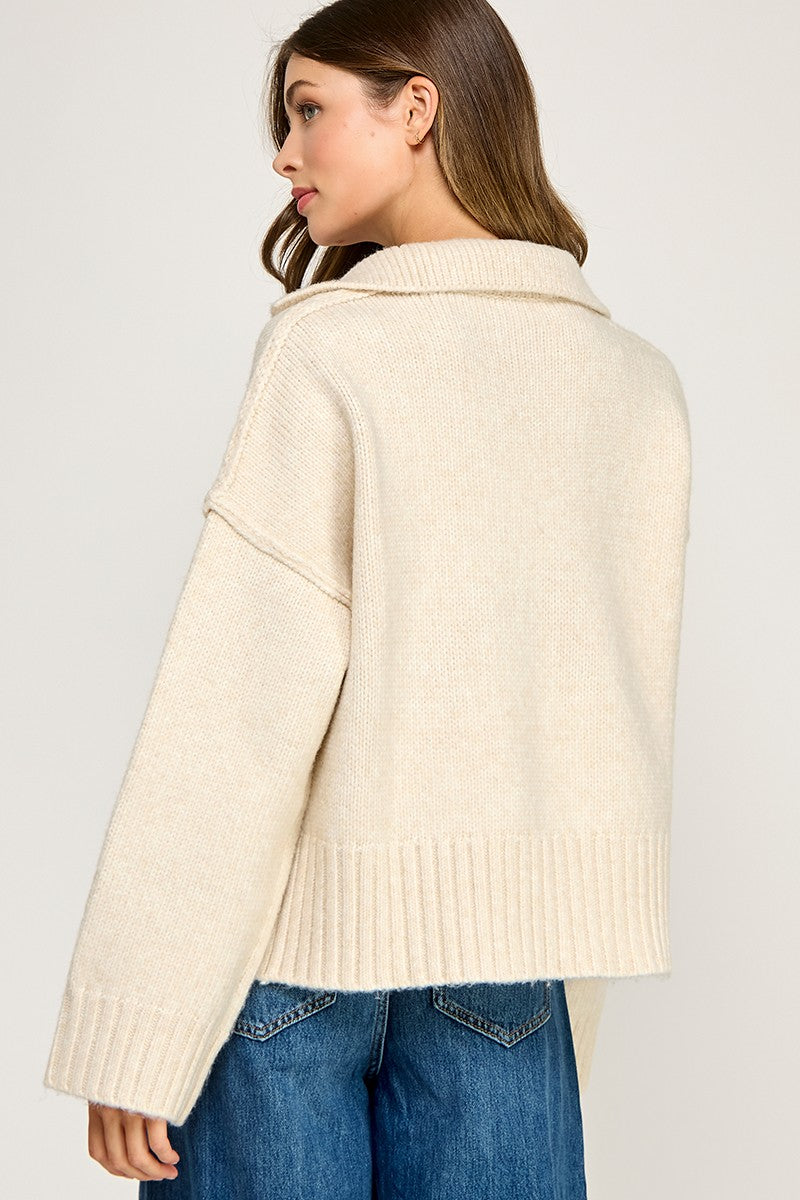 Regal Touch Polo Sweater