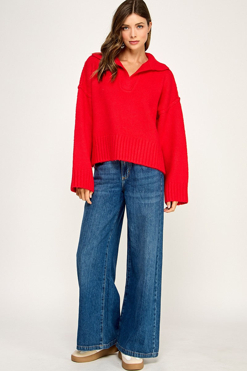 Regal Touch Polo Sweater