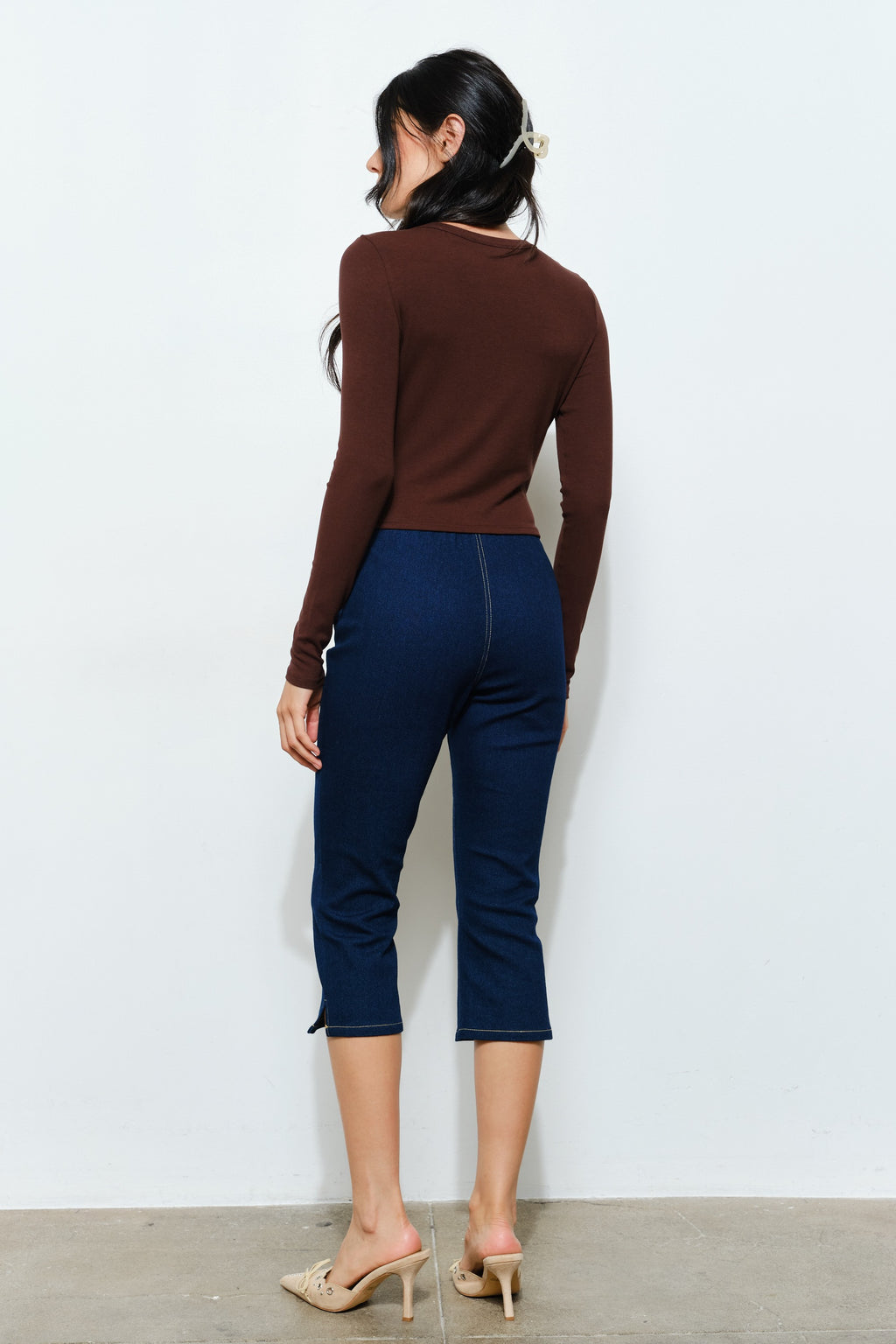 Colleen Espresso Martini Beaded Top