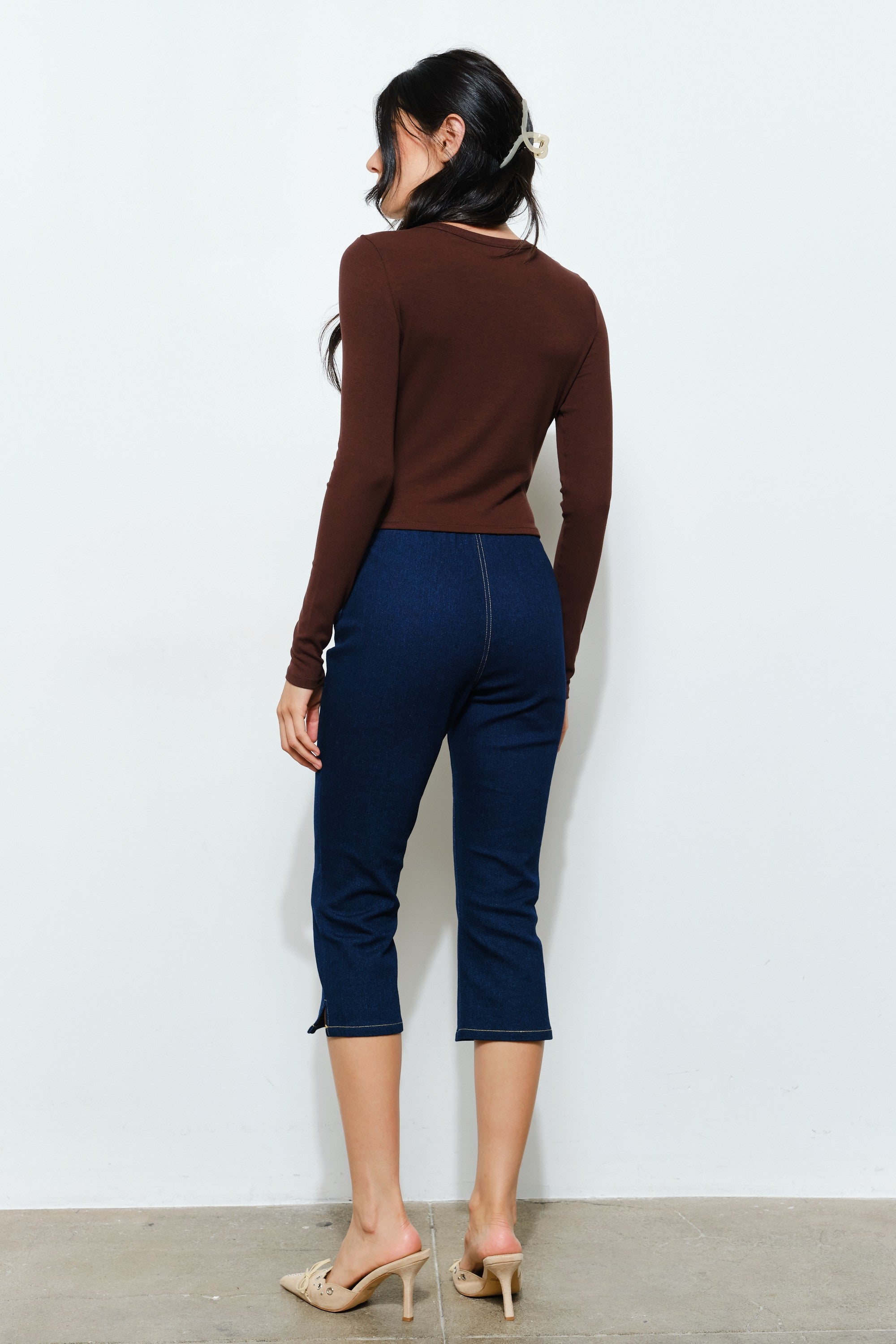 Colleen Espresso Martini Beaded Top