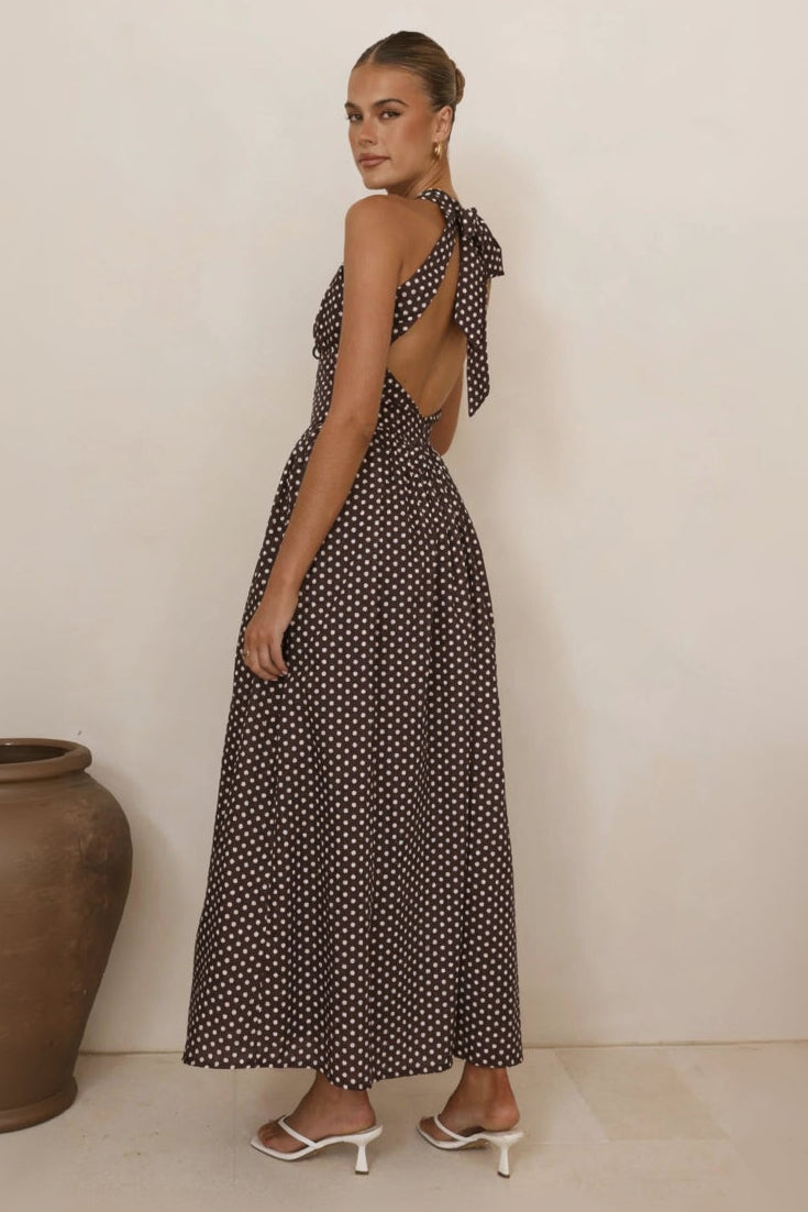 Polka Breeze Maxi Dress