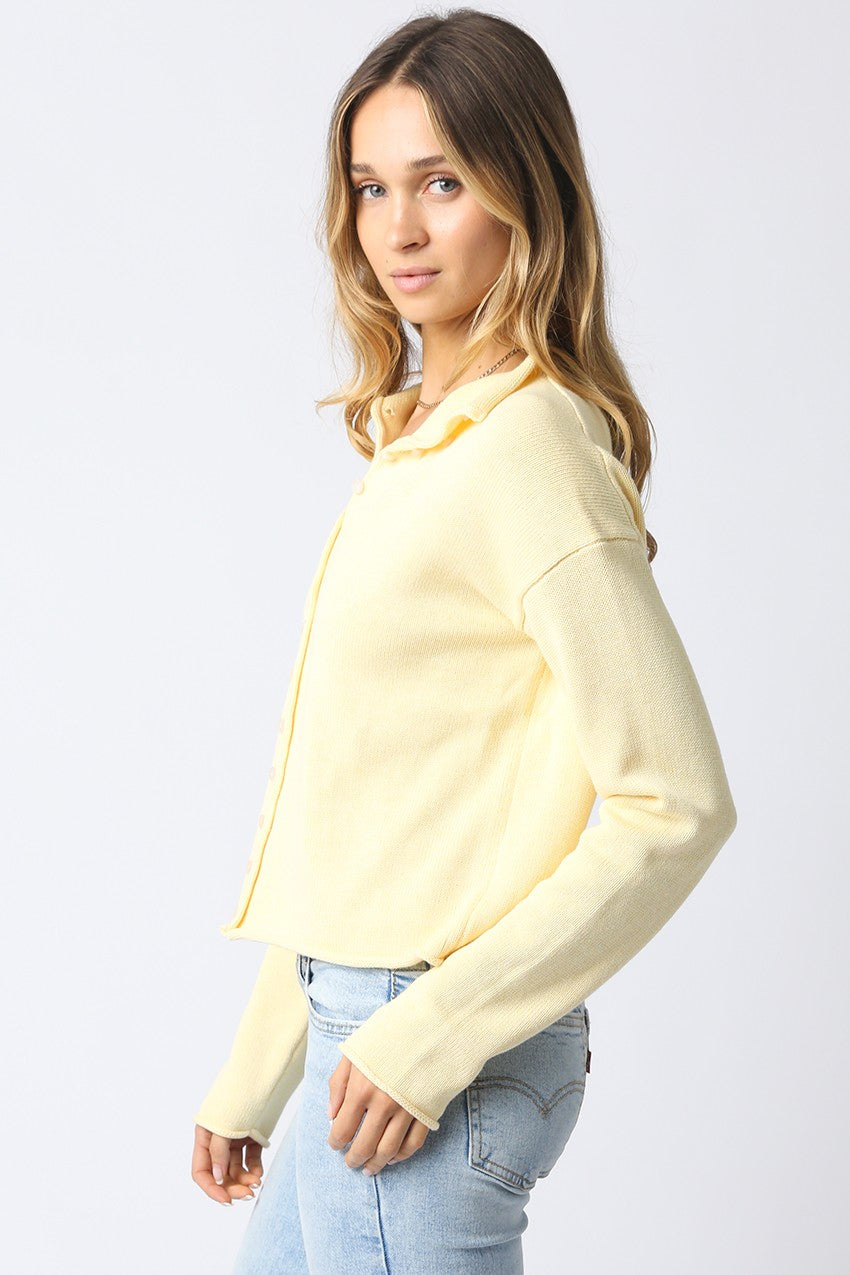 Elisa Button Knit Top