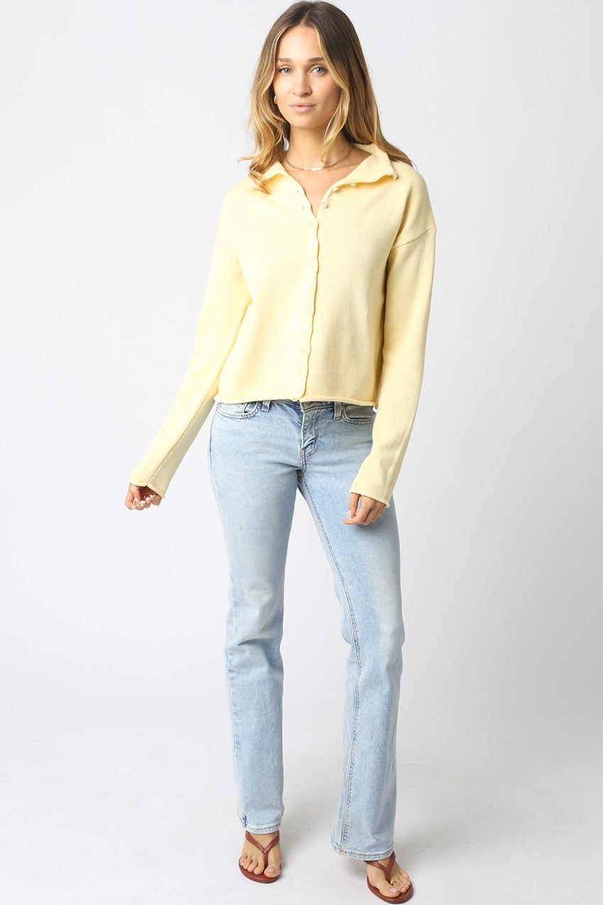 Elisa Button Knit Top