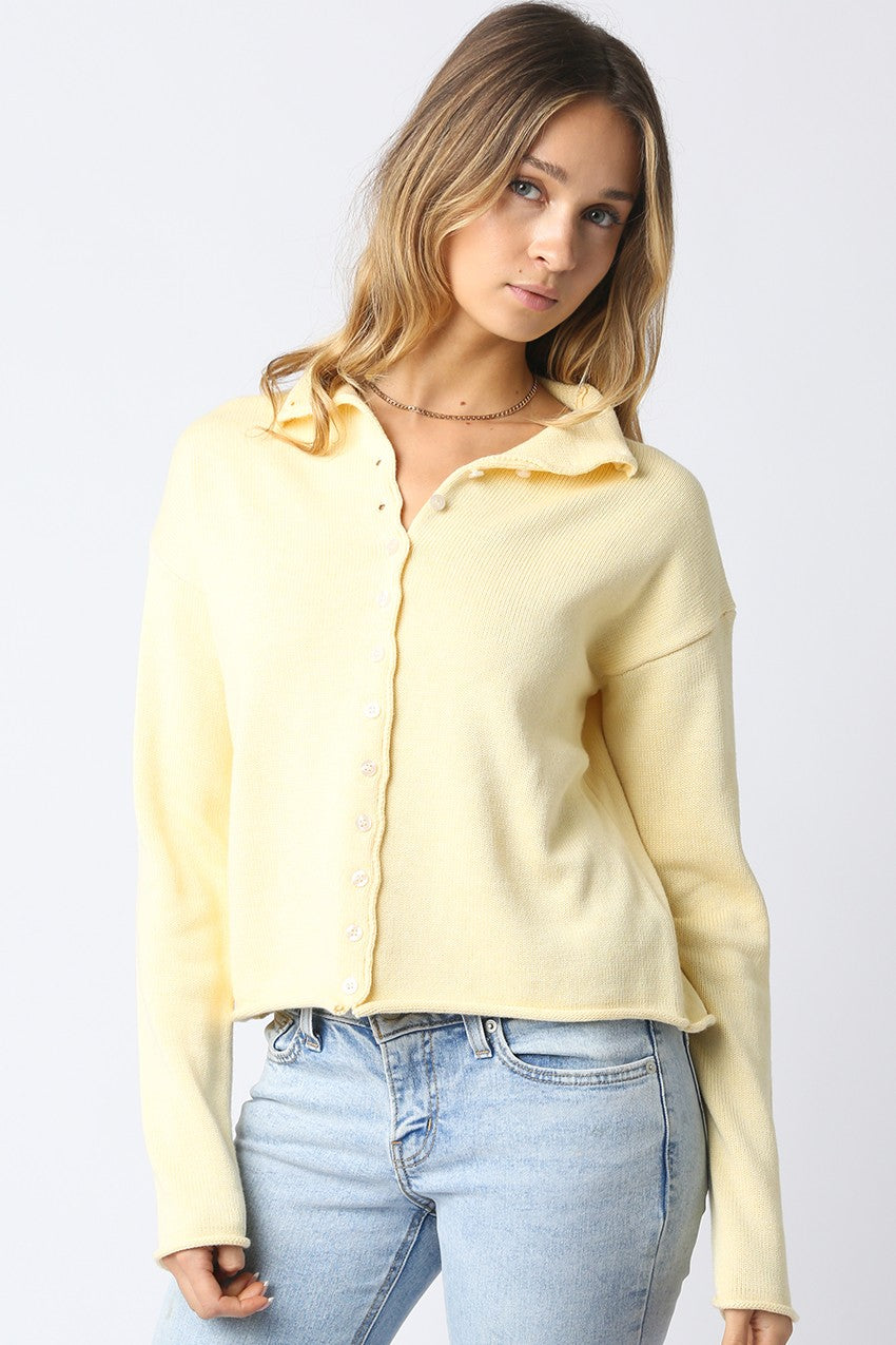 Elisa Button Knit Top