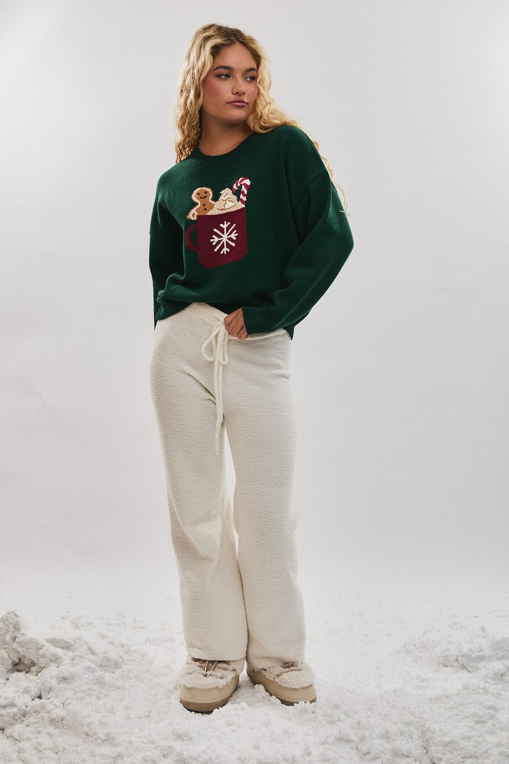 Fireside Cocoa Knit Sweater