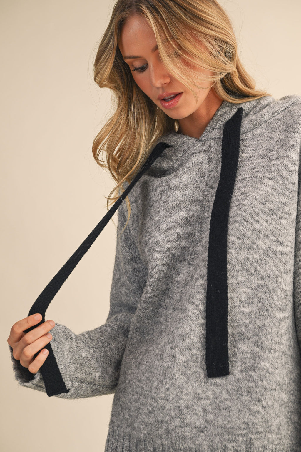 The Mono Tied Hooded Sweater