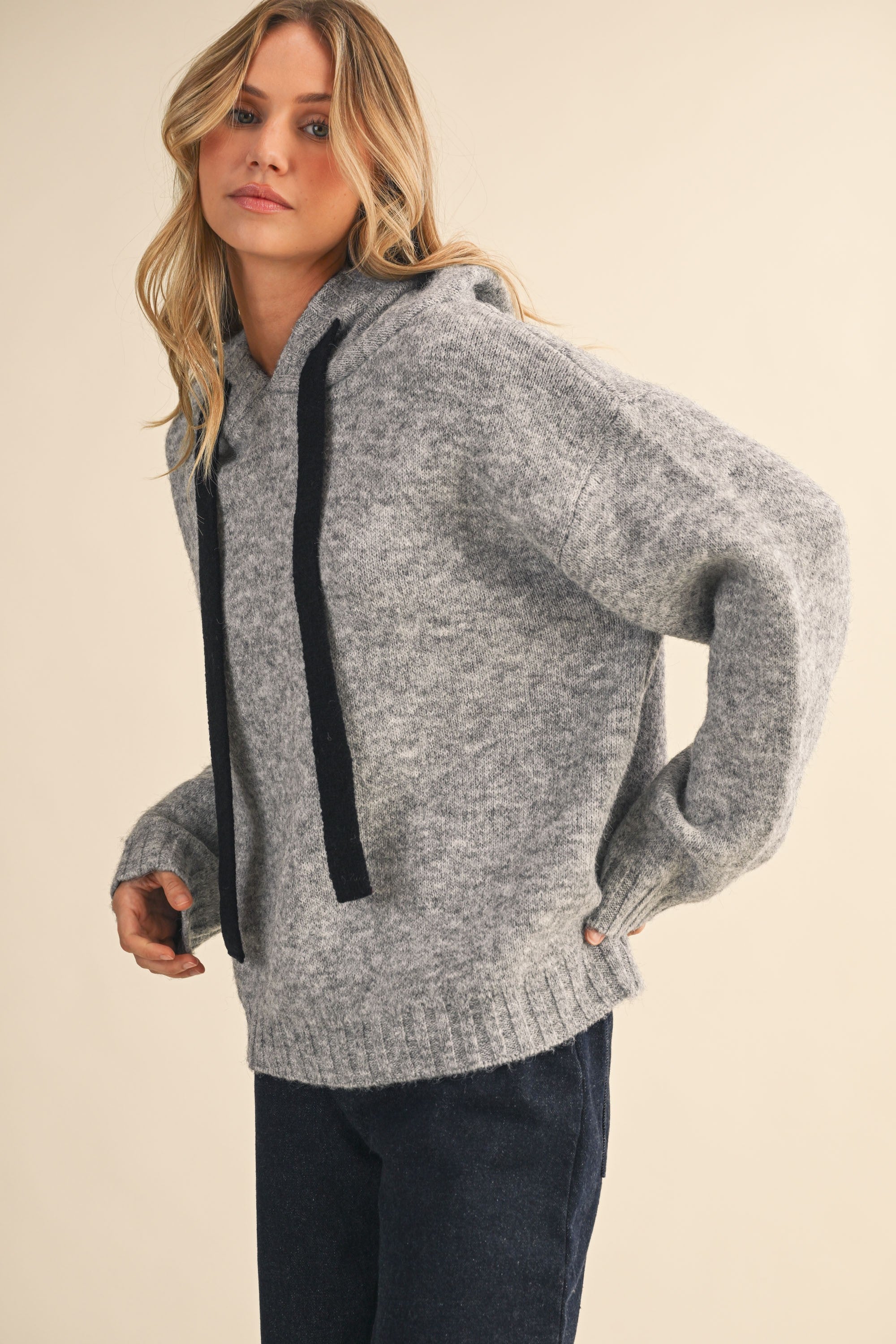 The Mono Tied Hooded Sweater