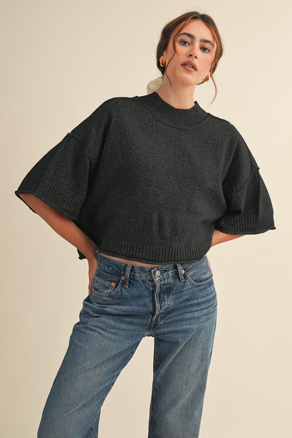 The Rowan Mock Neck Knit
