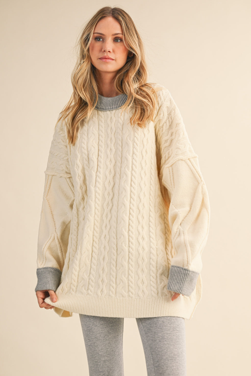 Harper Contrast Knit Dress