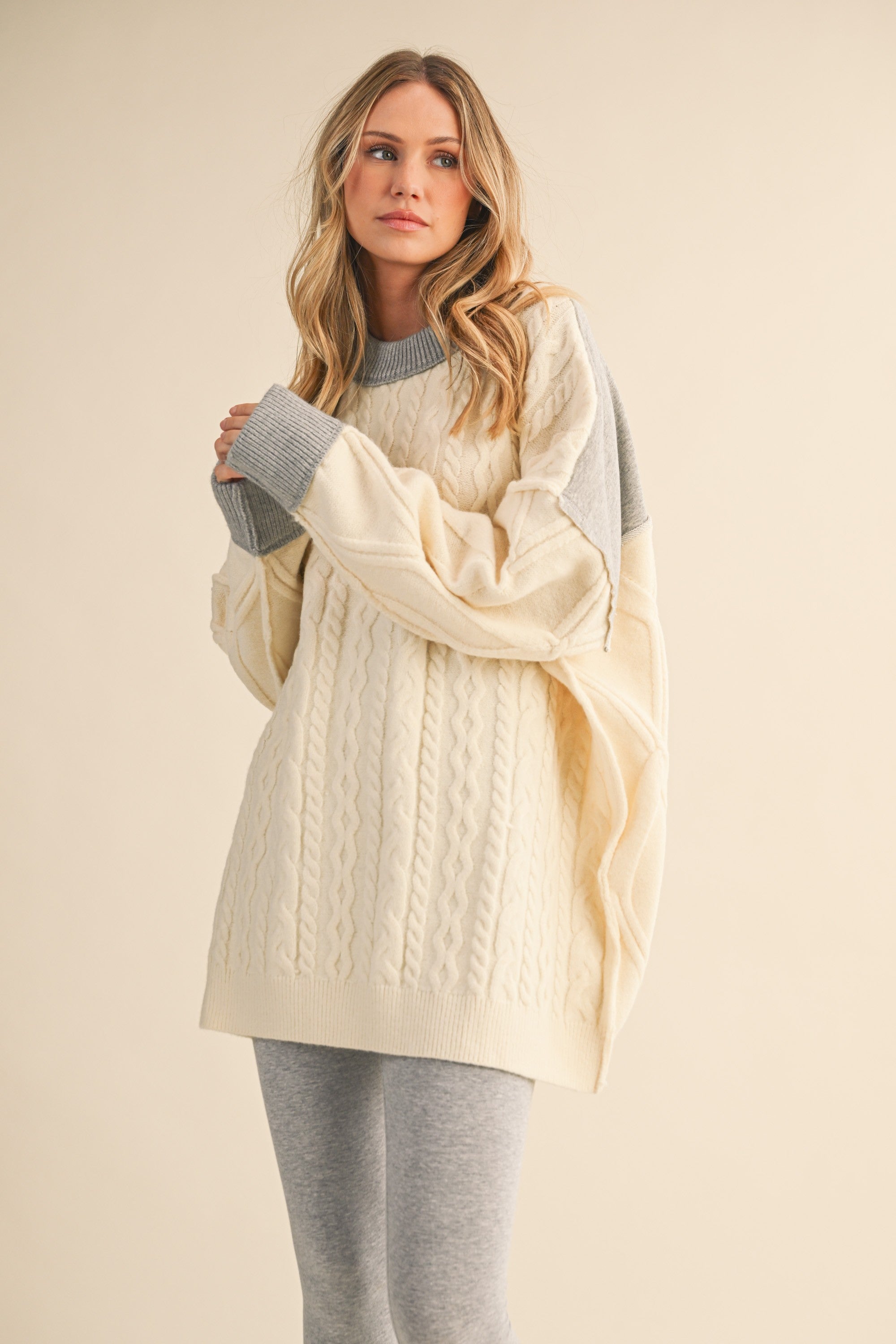 Harper Contrast Knit Dress