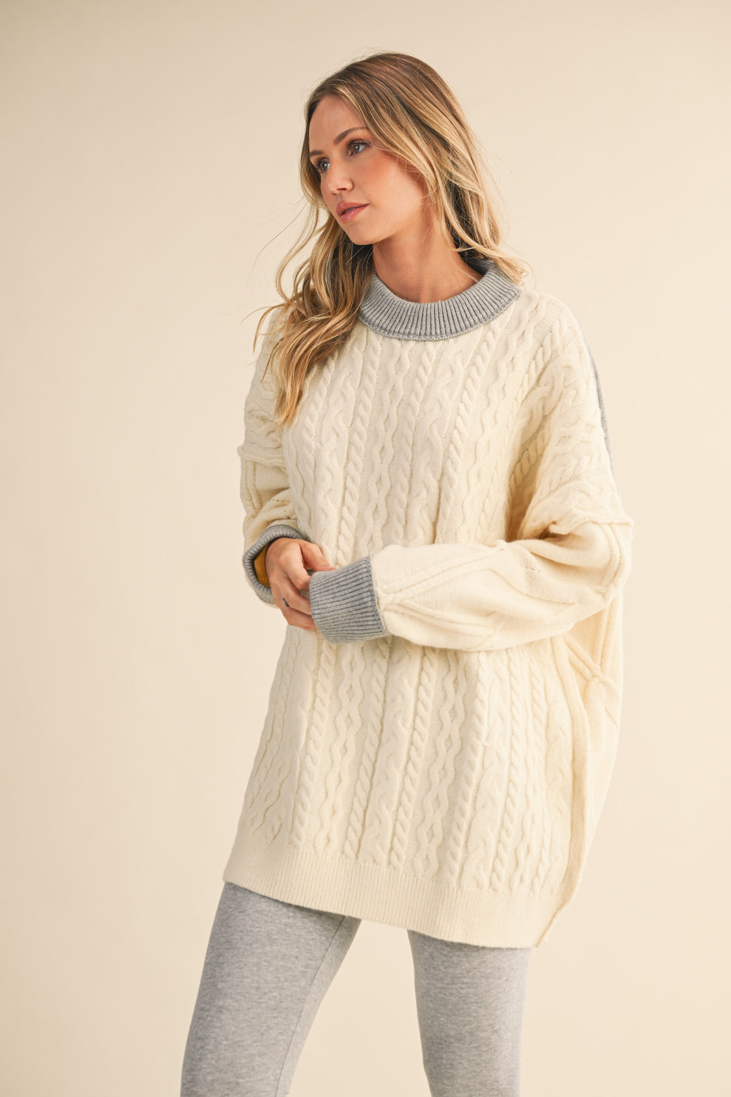 Harper Contrast Knit Dress