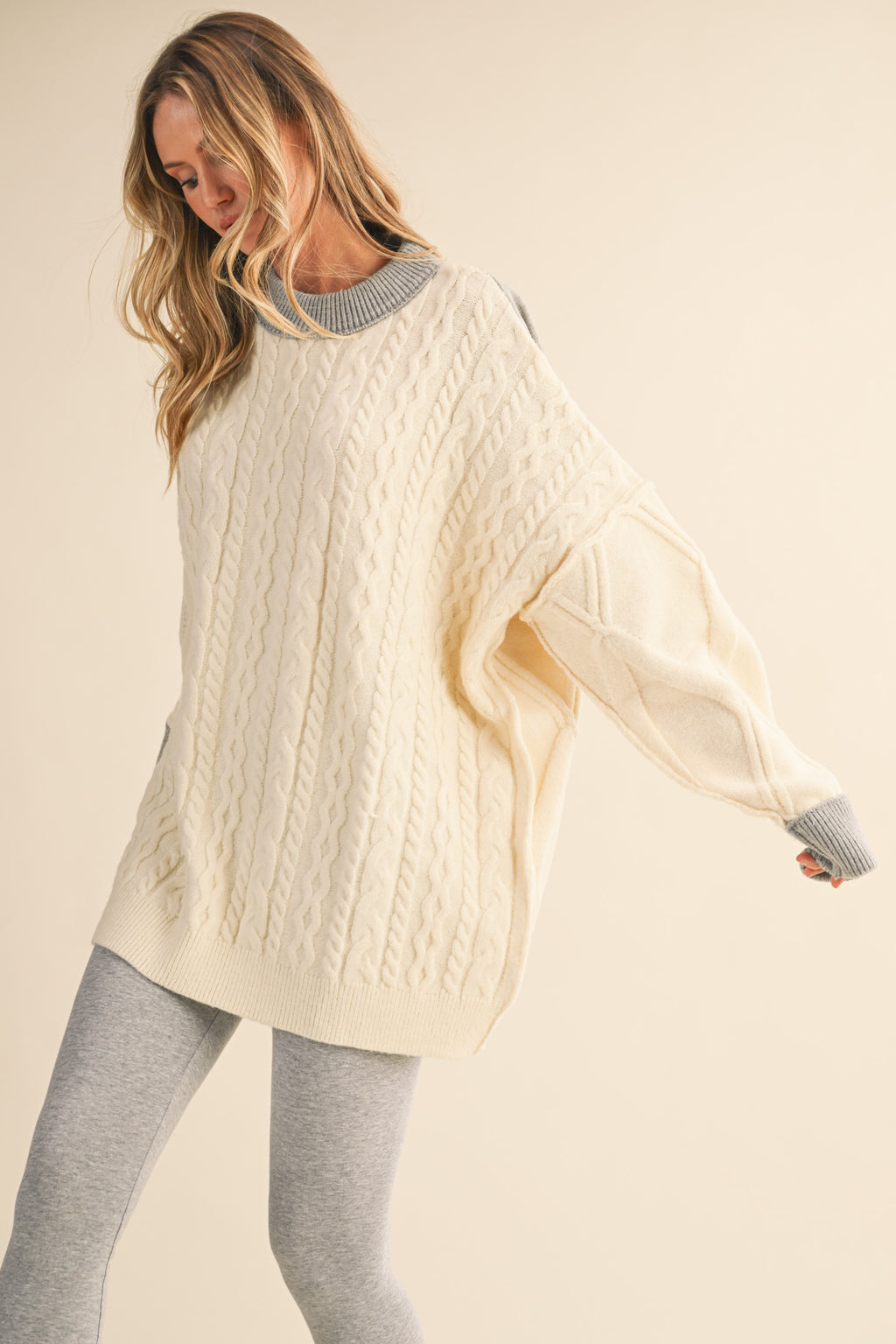 Harper Contrast Knit Dress