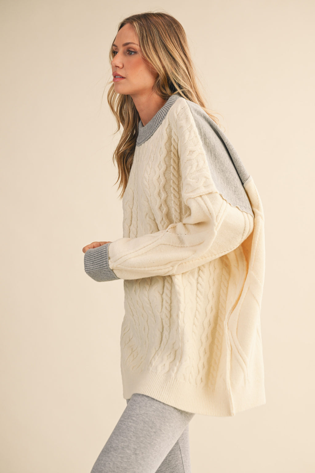 Harper Contrast Knit Dress