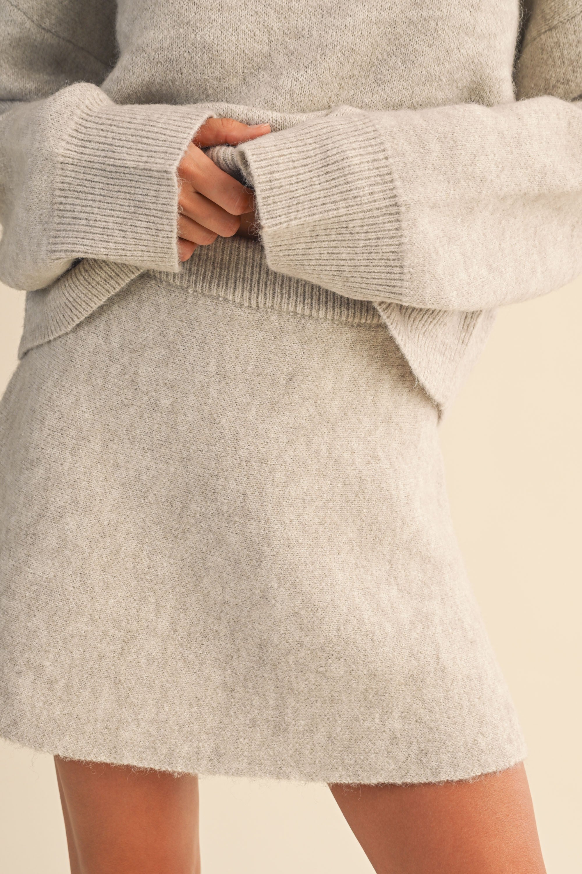 The Amélie Knit Flared Mini Skirt