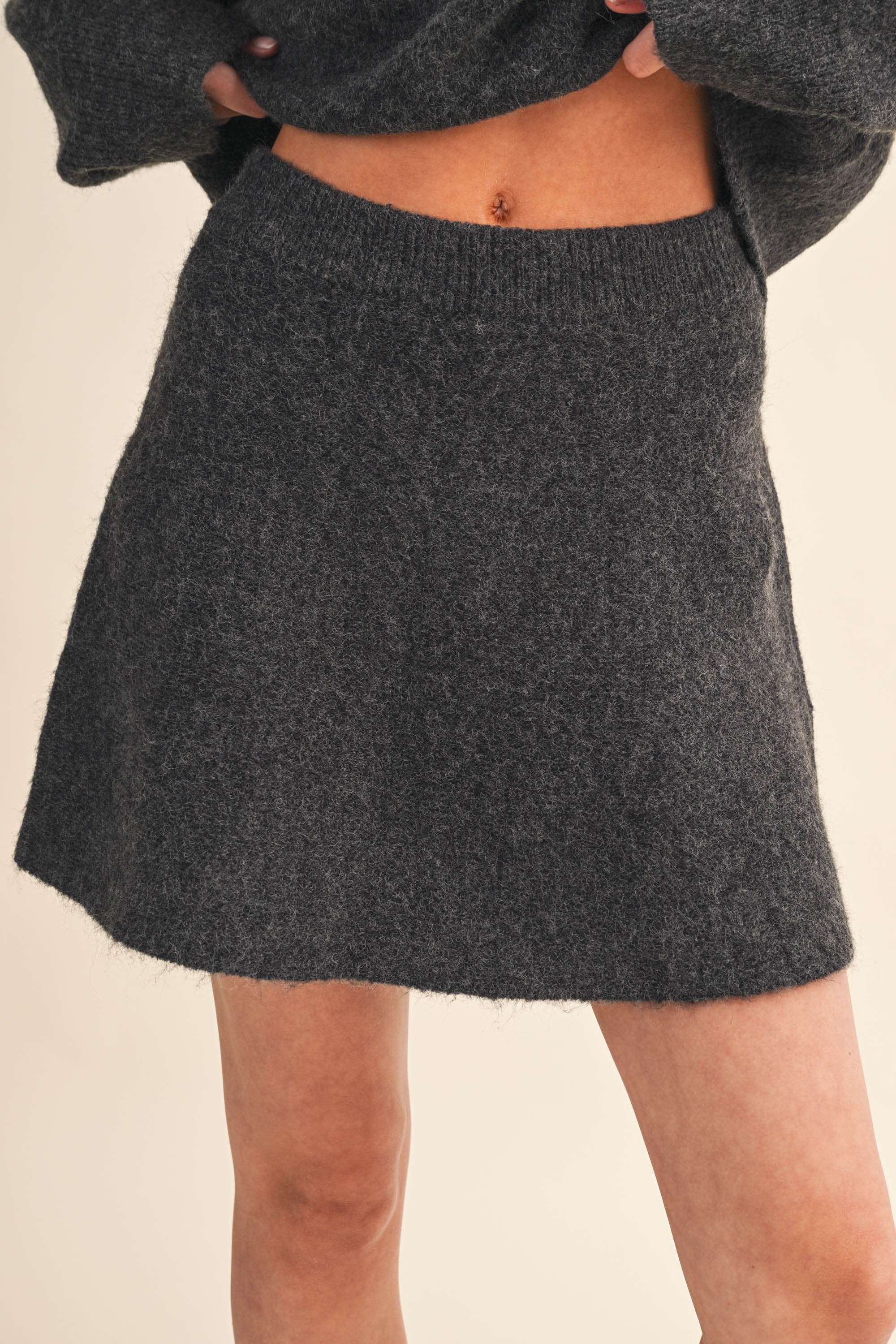 The Amélie Knit Flared Mini Skirt
