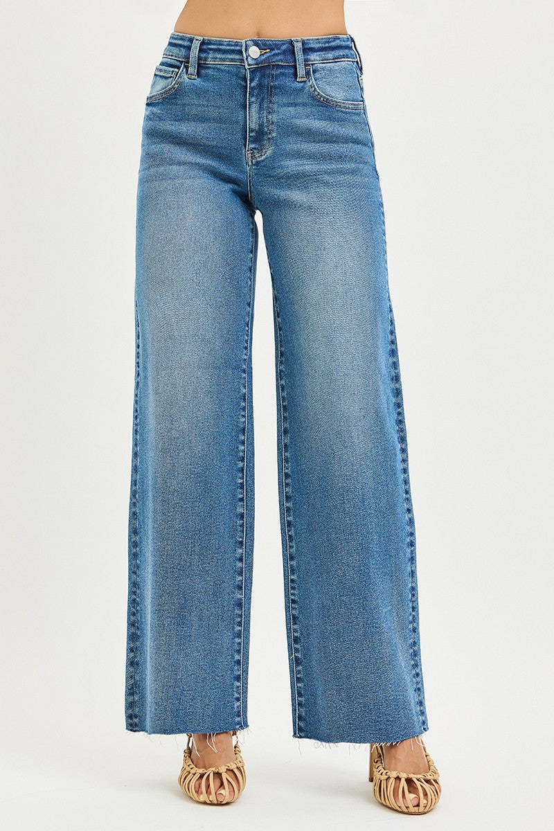 High Rise Wide Leg Jeans