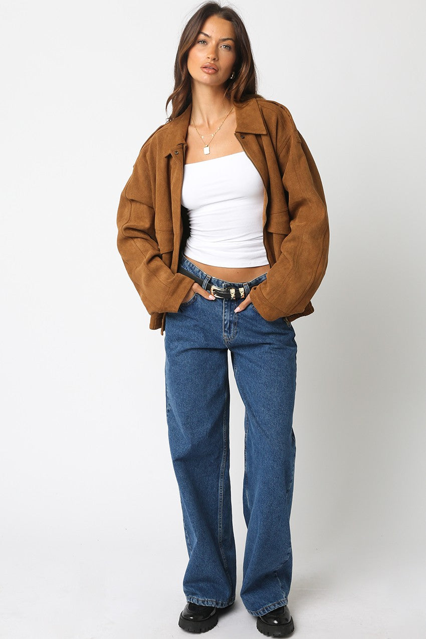 Mia Faux Suede Jacket