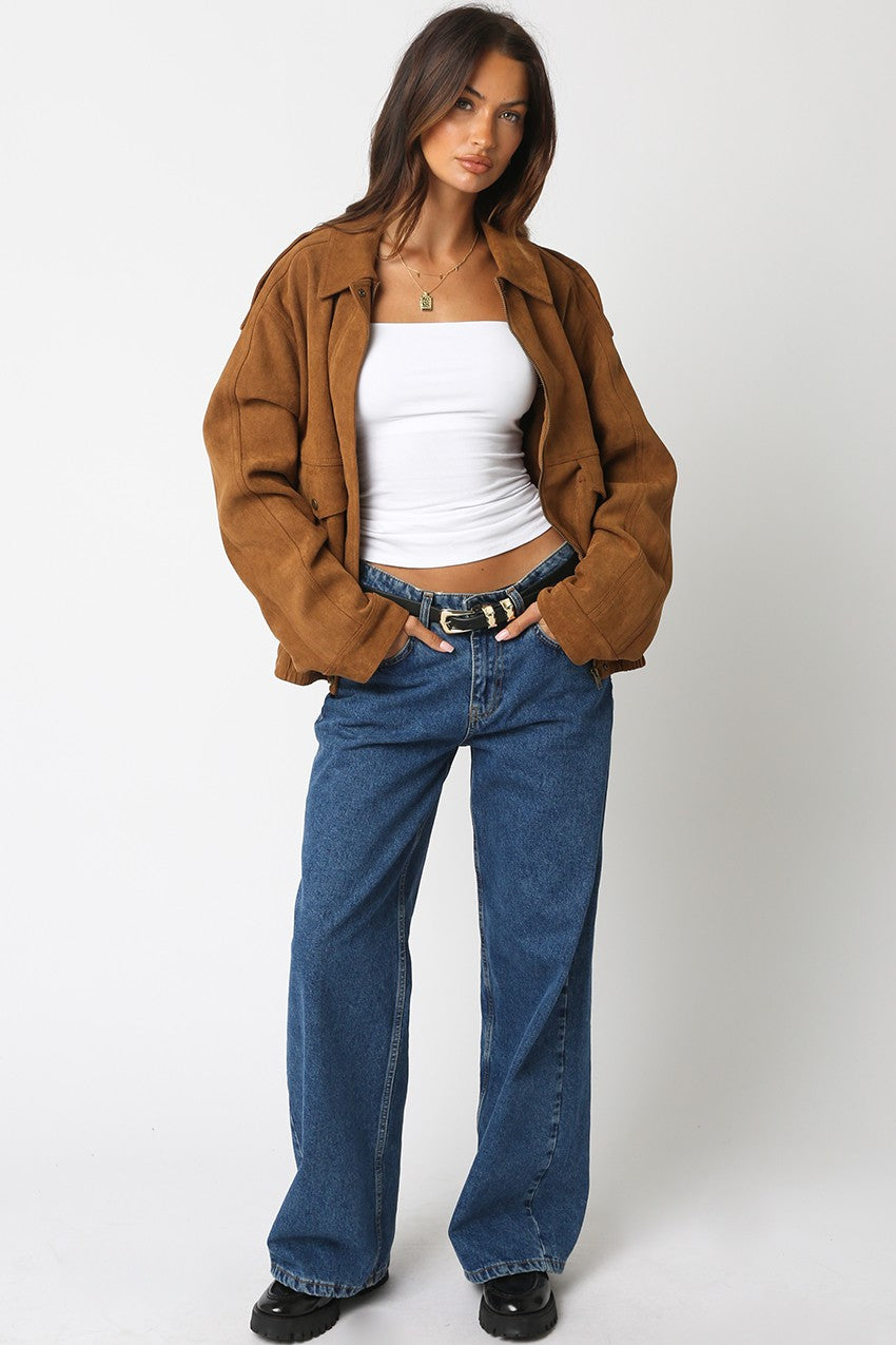 Mia Faux Suede Jacket