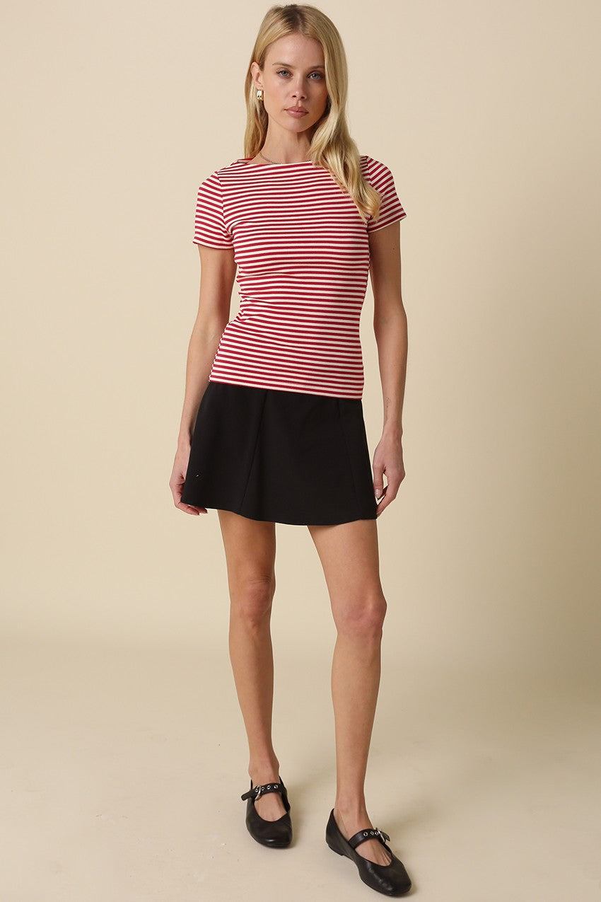 Kate Striped Fitted Top