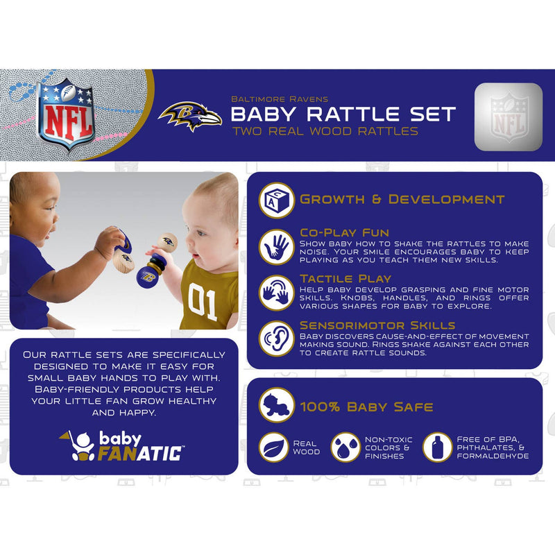 Baltimore Ravens Rattles 2-Pack