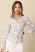 Kate Striped Fitted Shirt