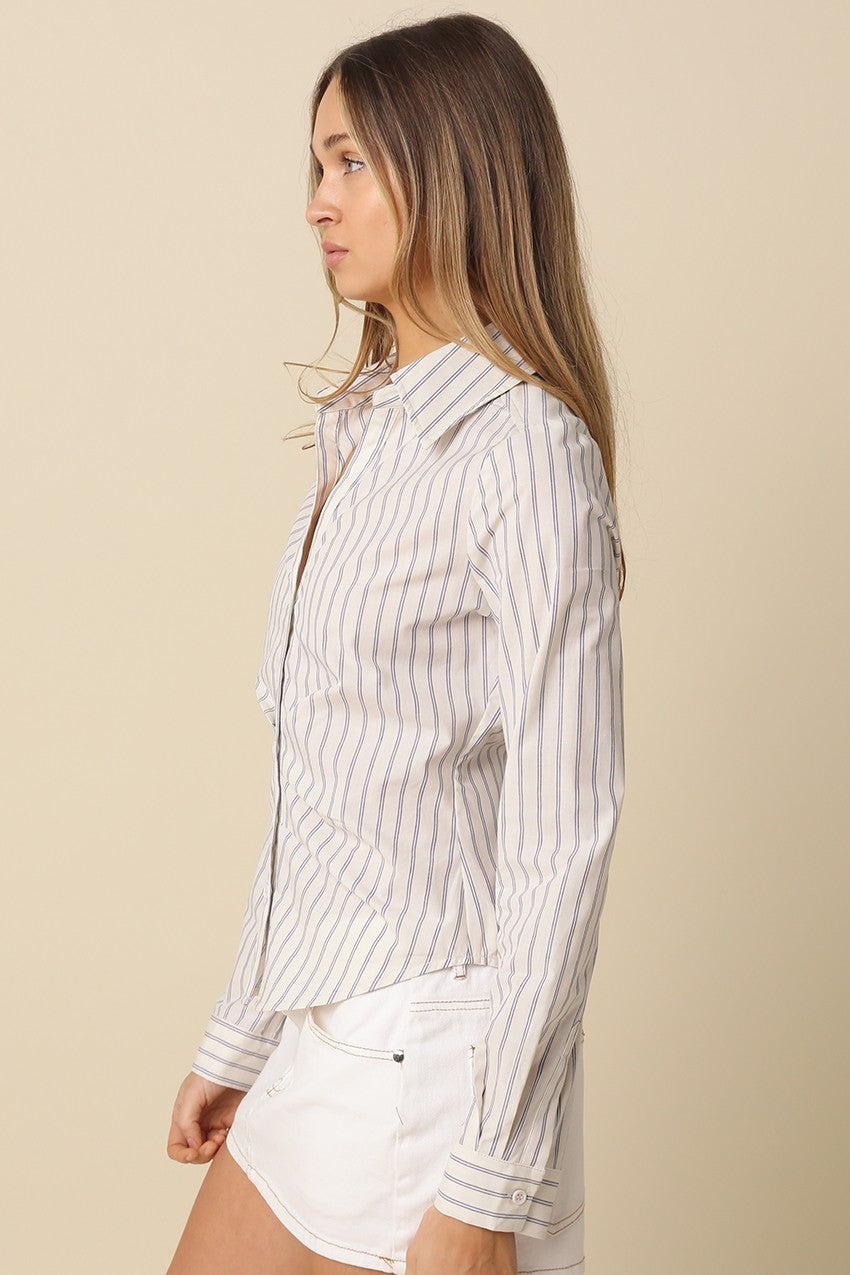 Kate Striped Fitted Shirt