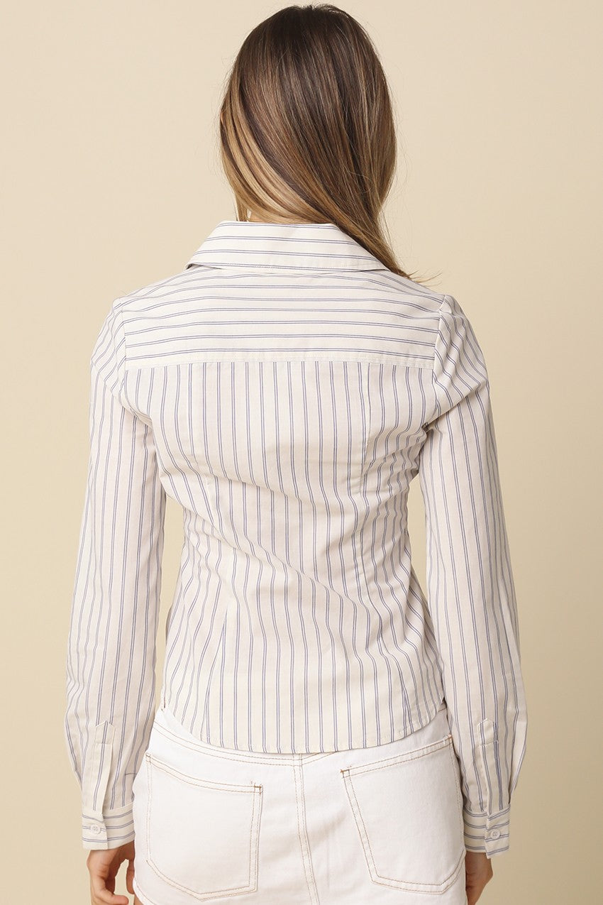 Kate Striped Fitted Shirt