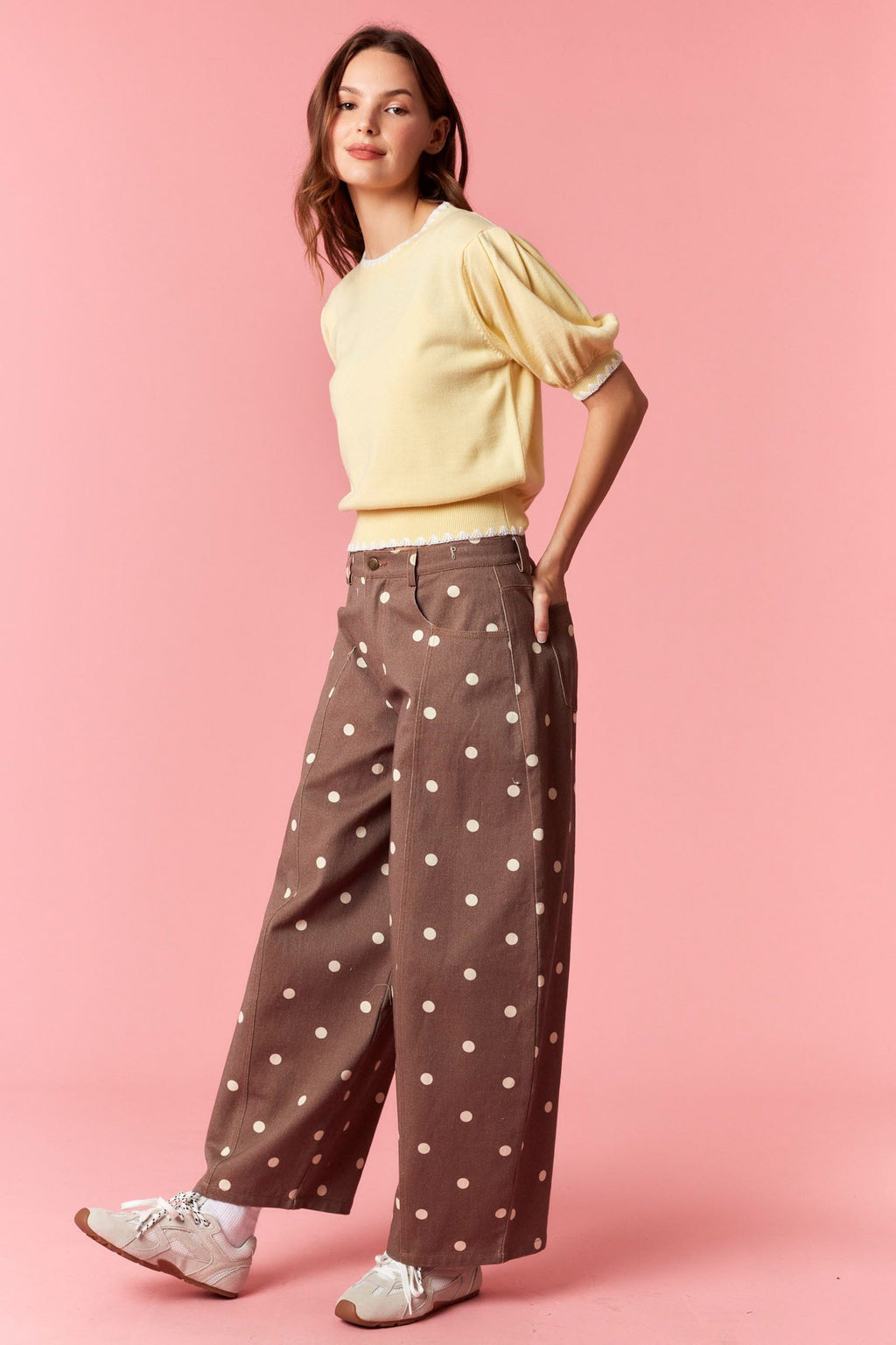 Dotty Delight Wide Leg Jean