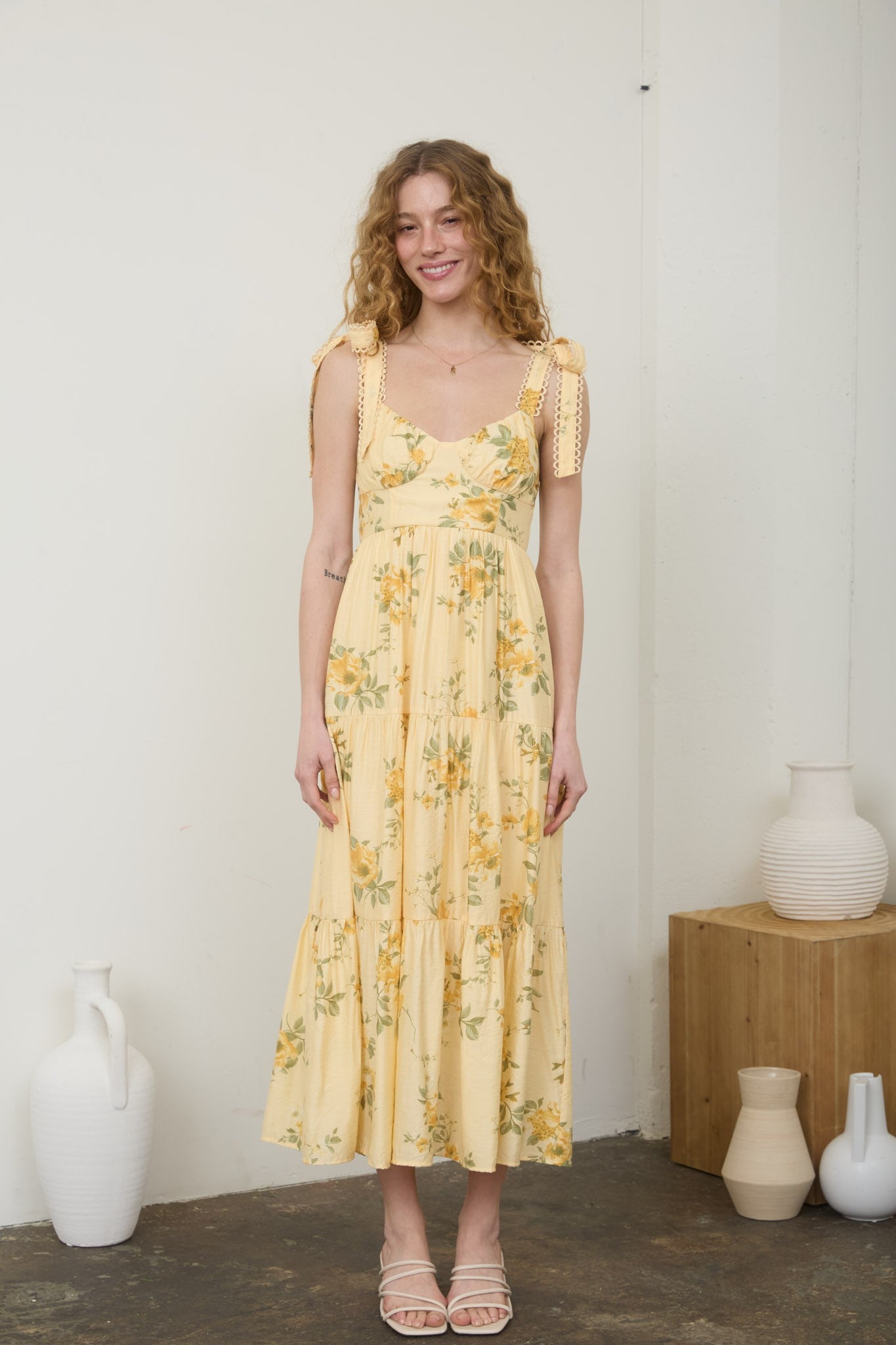 Garden Lace Midi Dress