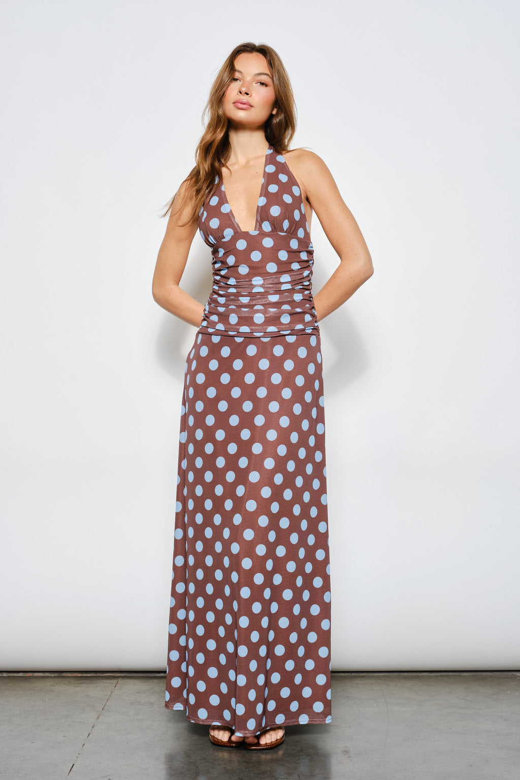Leona Mesh Maxi Dress