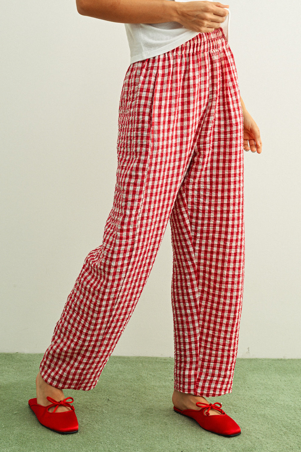 Berry Cute Gingham Pant