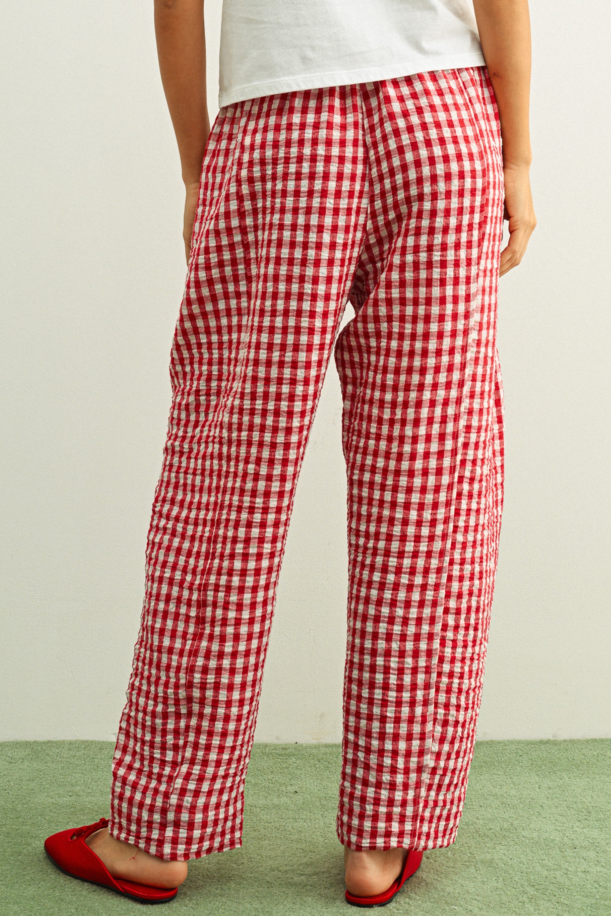 Berry Cute Gingham Pant