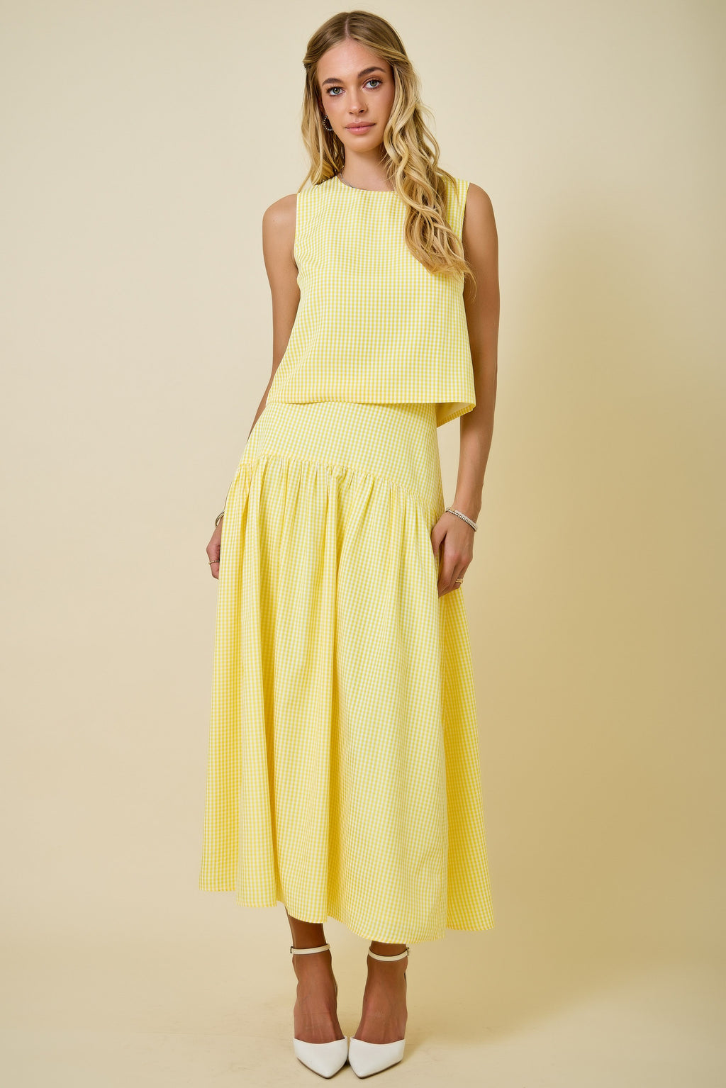 Lemonade Picnic Maxi Skirt