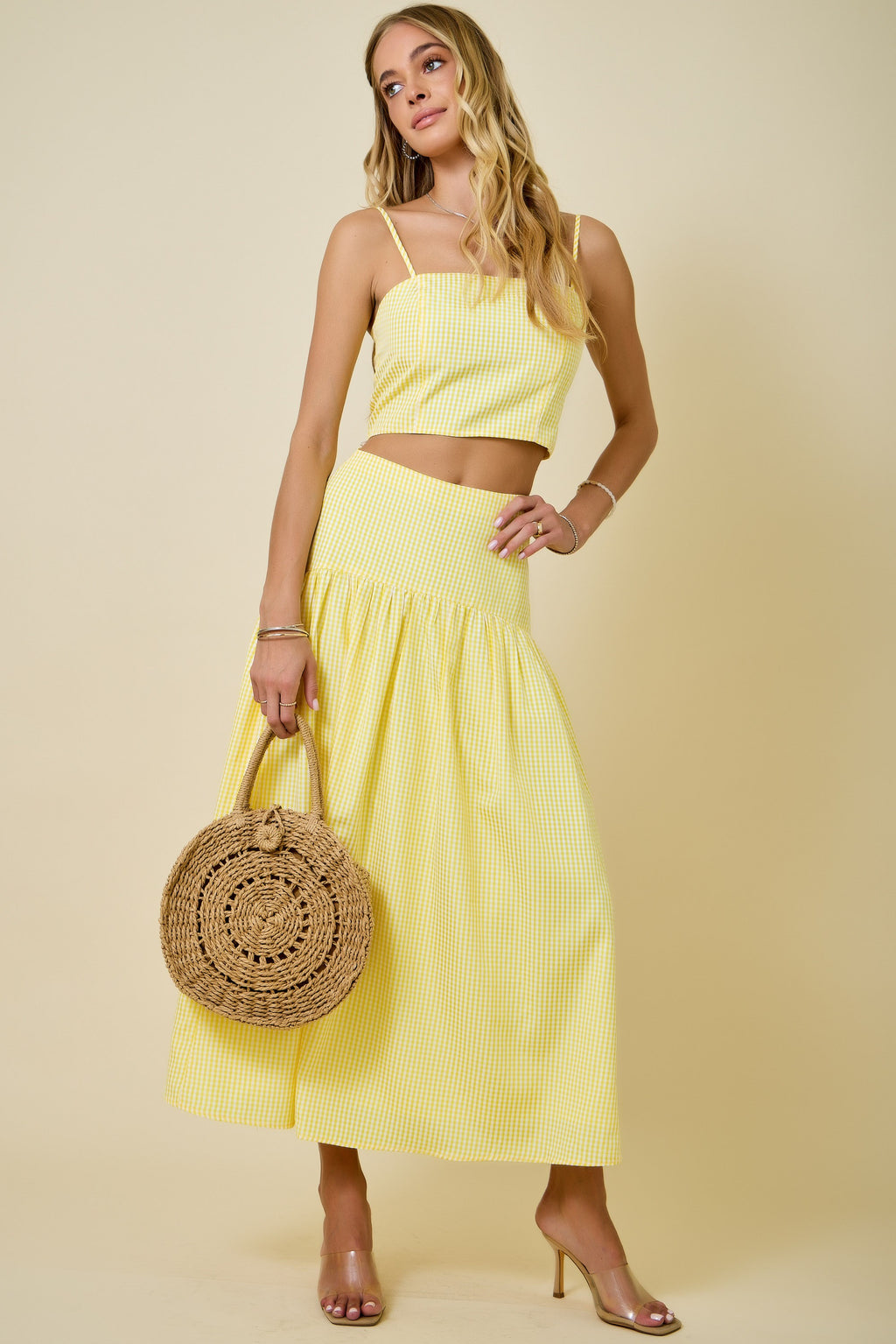 Lemonade Picnic Maxi Skirt