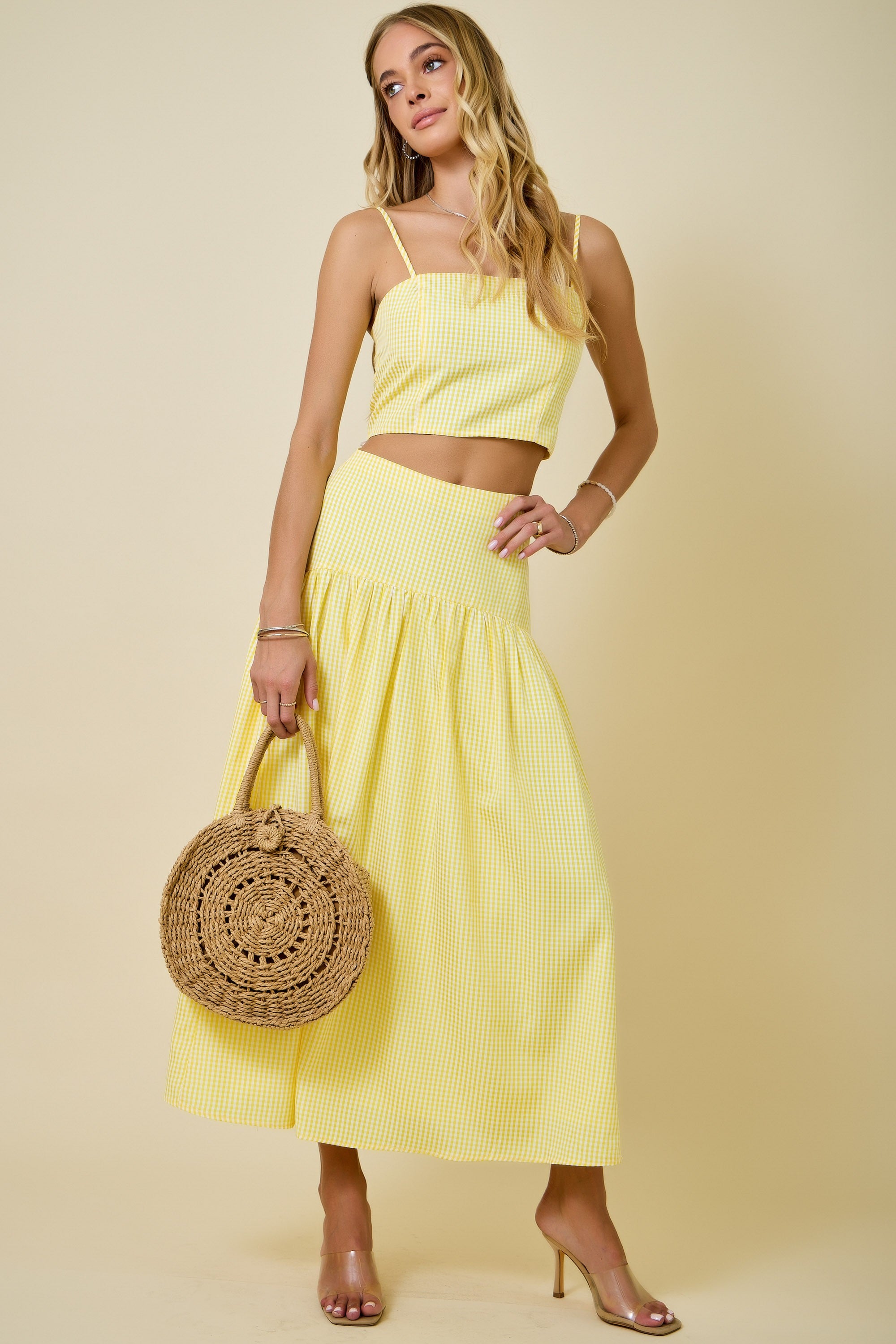 Lemonade Picnic Maxi Skirt