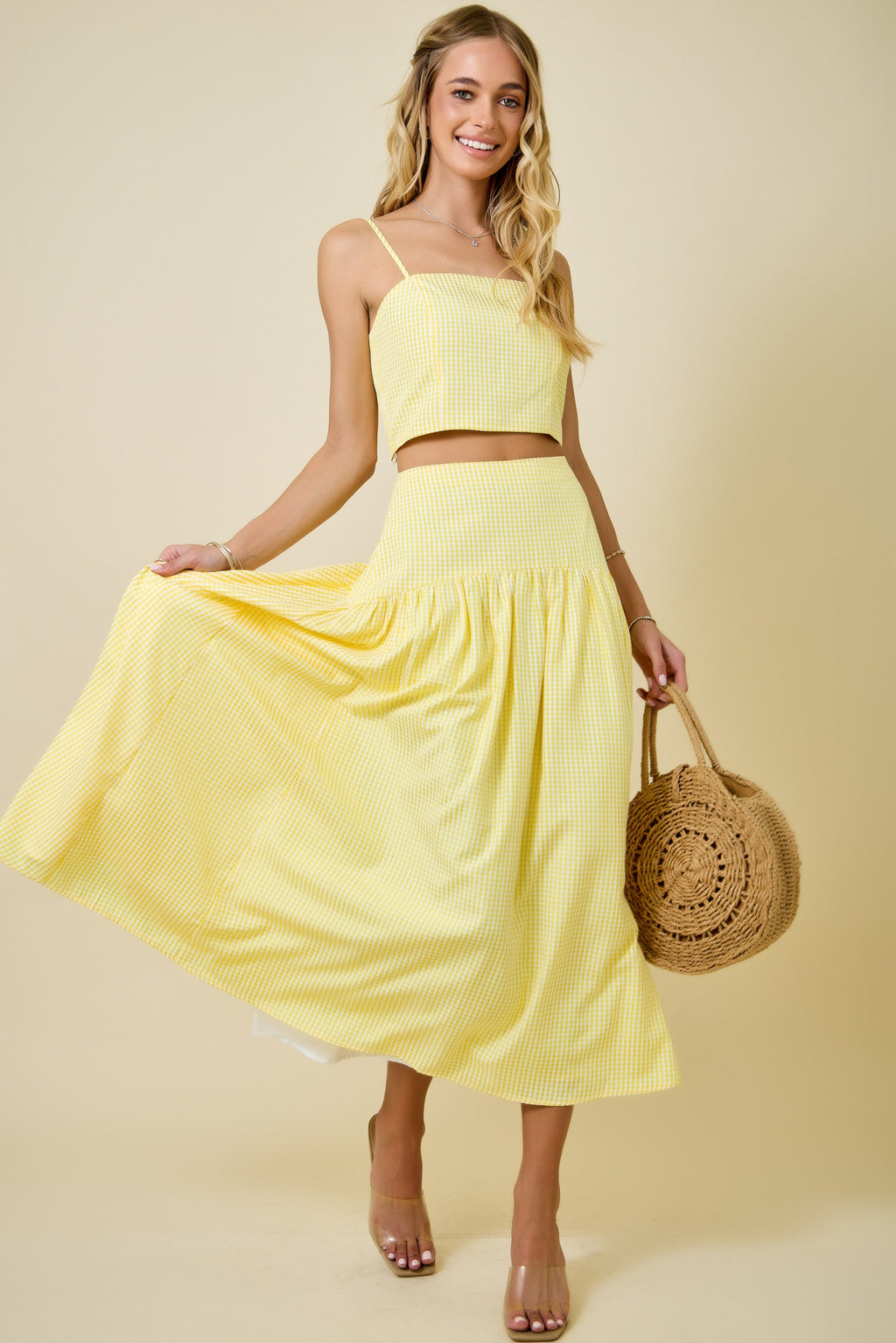 Lemonade Picnic Maxi Skirt